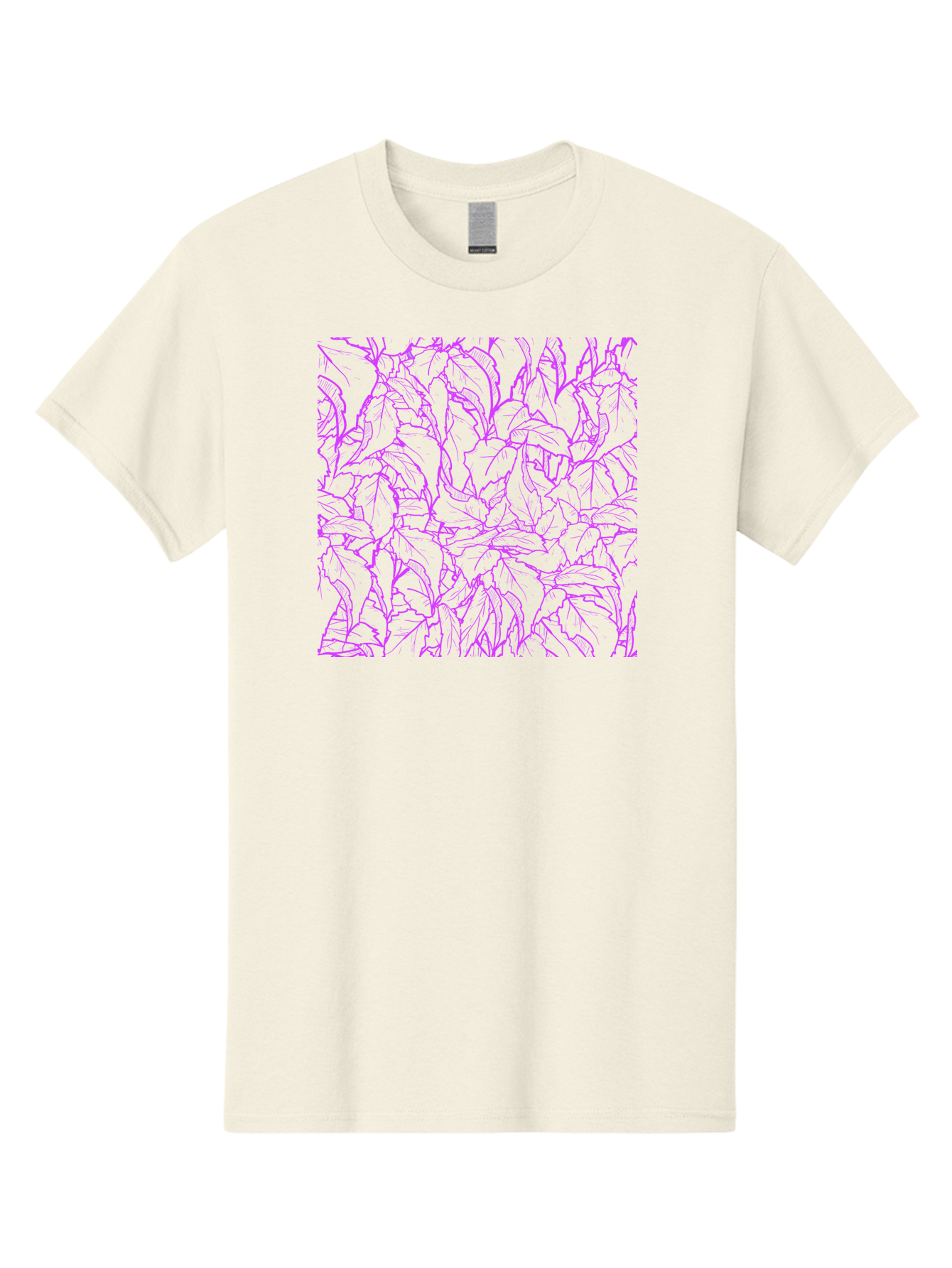 Tropical-Foliage Men'S Graphic Tee, 100% Cotton, Comfortable Casual Summer Wear, Machine Washable, Tropical Leaves, Leaf Pattern, Neon Pink, Cyan Background, Abstract Design, Botanical Art, Vibrant Colors, Summer Feel, Exotic Plants, Aac427 25