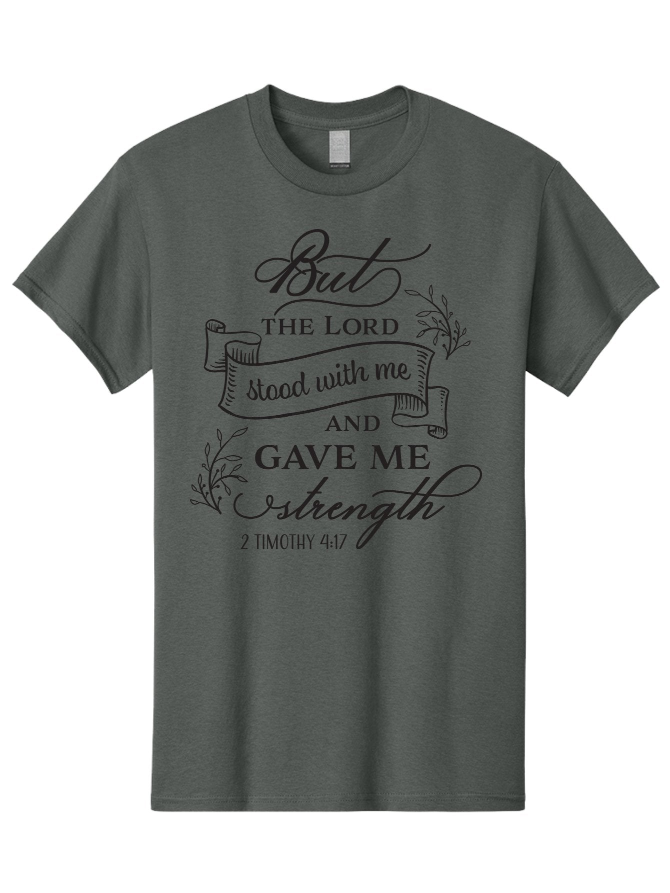 2-Timothy-4-17 Men'S Graphic Tee, 100% Cotton, Comfortable Casual Summer Wear, Machine Washable, Inspirational Quote, Bible Verse, 2 Timothy 4:17, Faith, Motivation, Scripture, Spiritual Guidance, Lord'S Strength, Perseverance Aac445 6