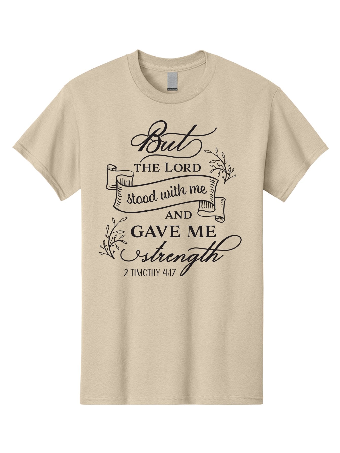 2-Timothy-4-17 Men'S Graphic Tee, 100% Cotton, Comfortable Casual Summer Wear, Machine Washable, Inspirational Quote, Bible Verse, 2 Timothy 4:17, Faith, Motivation, Scripture, Spiritual Guidance, Lord'S Strength, Perseverance Aac445 8