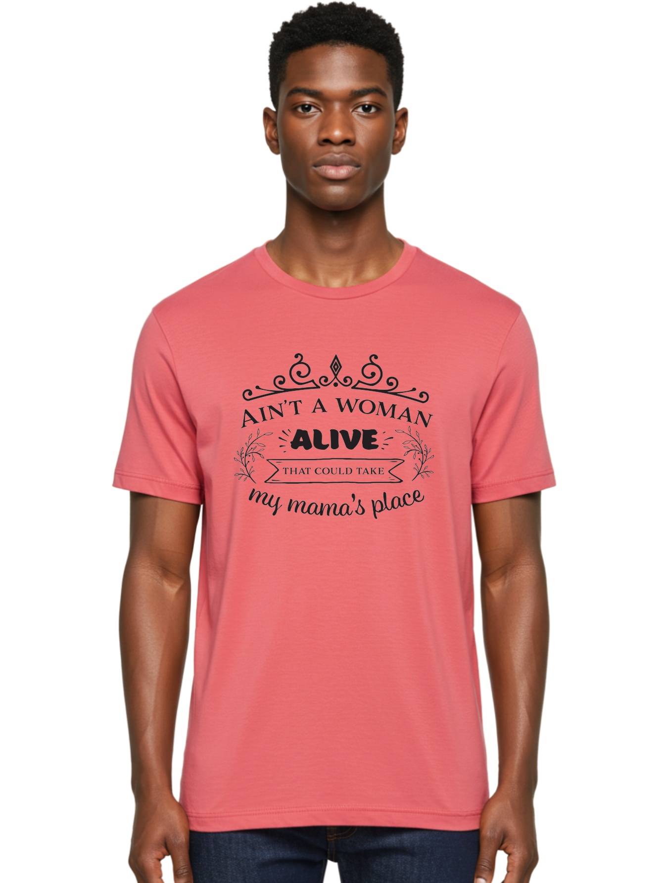 Ain-T-A-Woman-Alive Men'S Graphic Tee, 100% Cotton, Comfortable Casual Summer Wear, Machine Washable, Funny Quote, Motivational Phrase, Inspirational Words, Mother'S Day Gift, Mother'S Love, Funny Mom Quote, Mother Appreciation Aac453 24