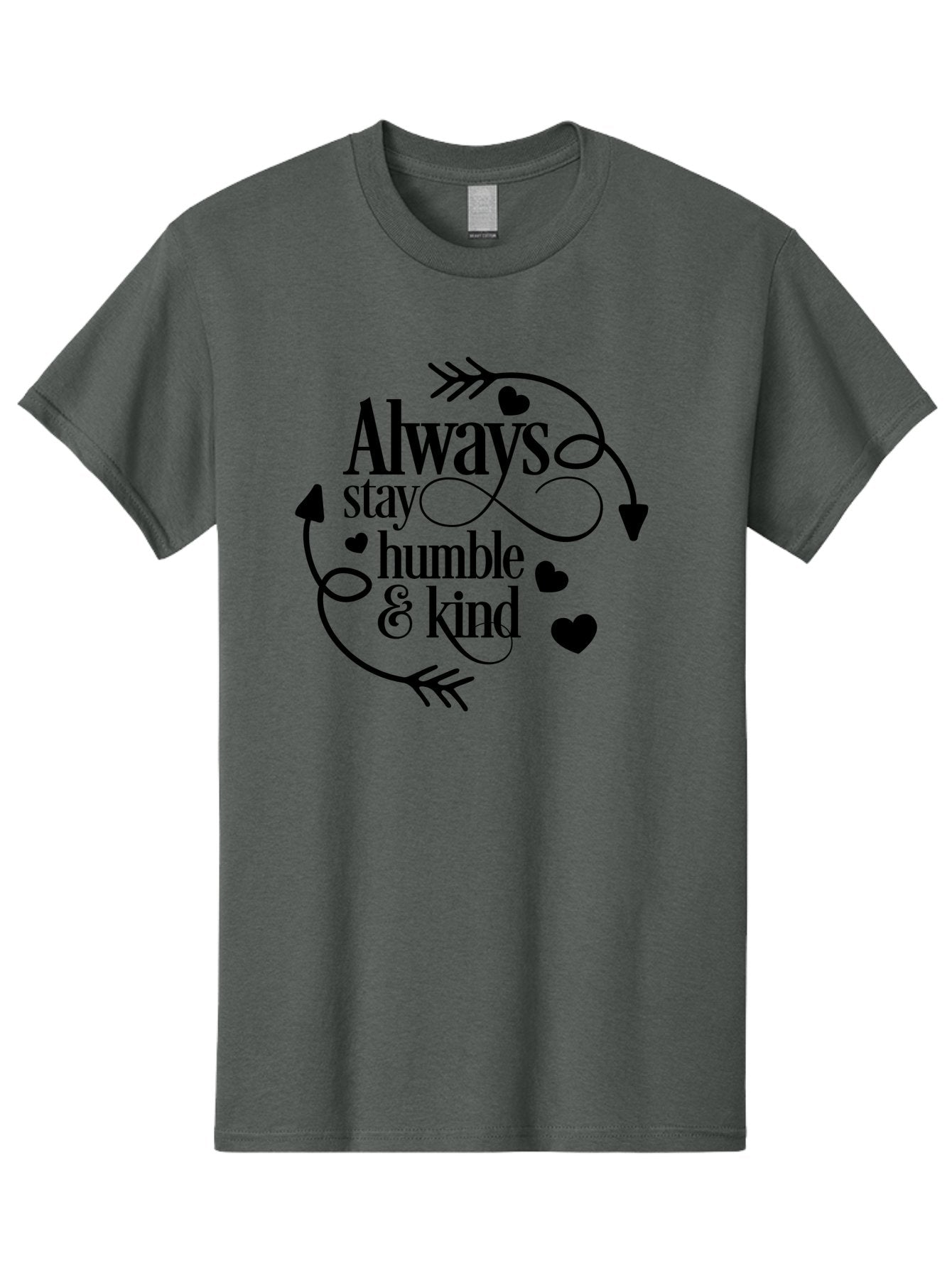 Always-Stay-Humble-Kind Men'S Graphic Tee, 100% Cotton, Comfortable Casual Summer Wear, Machine Washable, Inspirational Quote, Motivational Phrase, Positive Vibes, Kindness Matters, Humble Attitude, Heartwarming Message, Aac468 14
