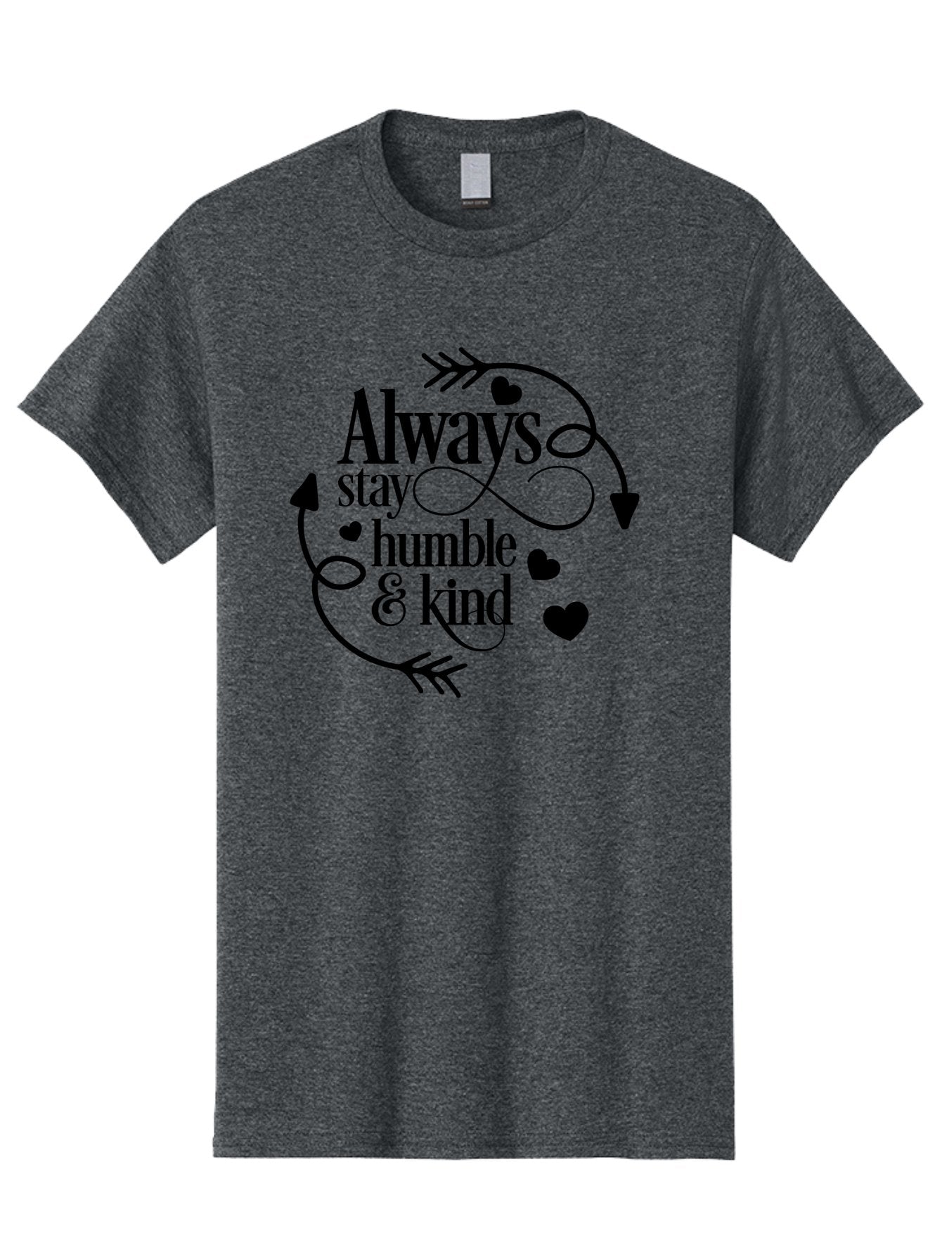 Always-Stay-Humble-Kind Men'S Graphic Tee, 100% Cotton, Comfortable Casual Summer Wear, Machine Washable, Inspirational Quote, Motivational Phrase, Positive Vibes, Kindness Matters, Humble Attitude, Heartwarming Message, Aac468 15