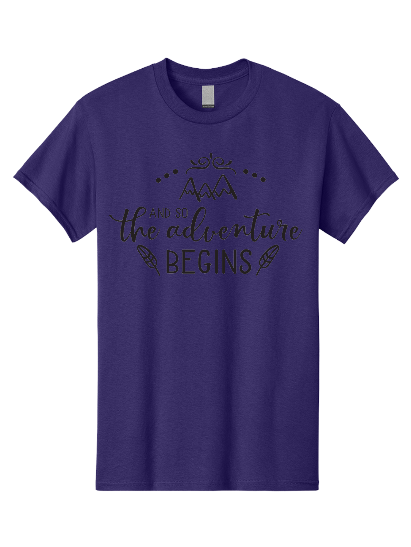 And-So-The-Adventure-Begins Men'S Graphic Tee, 100% Cotton, Comfortable Casual Summer Wear, Machine Washable, Motivational Quote, Adventure Inspiration, Travel, Adventure Begins, Explore, Wanderlust, Outdoor Enthusiast, Inspirational Saying, Aac471 15