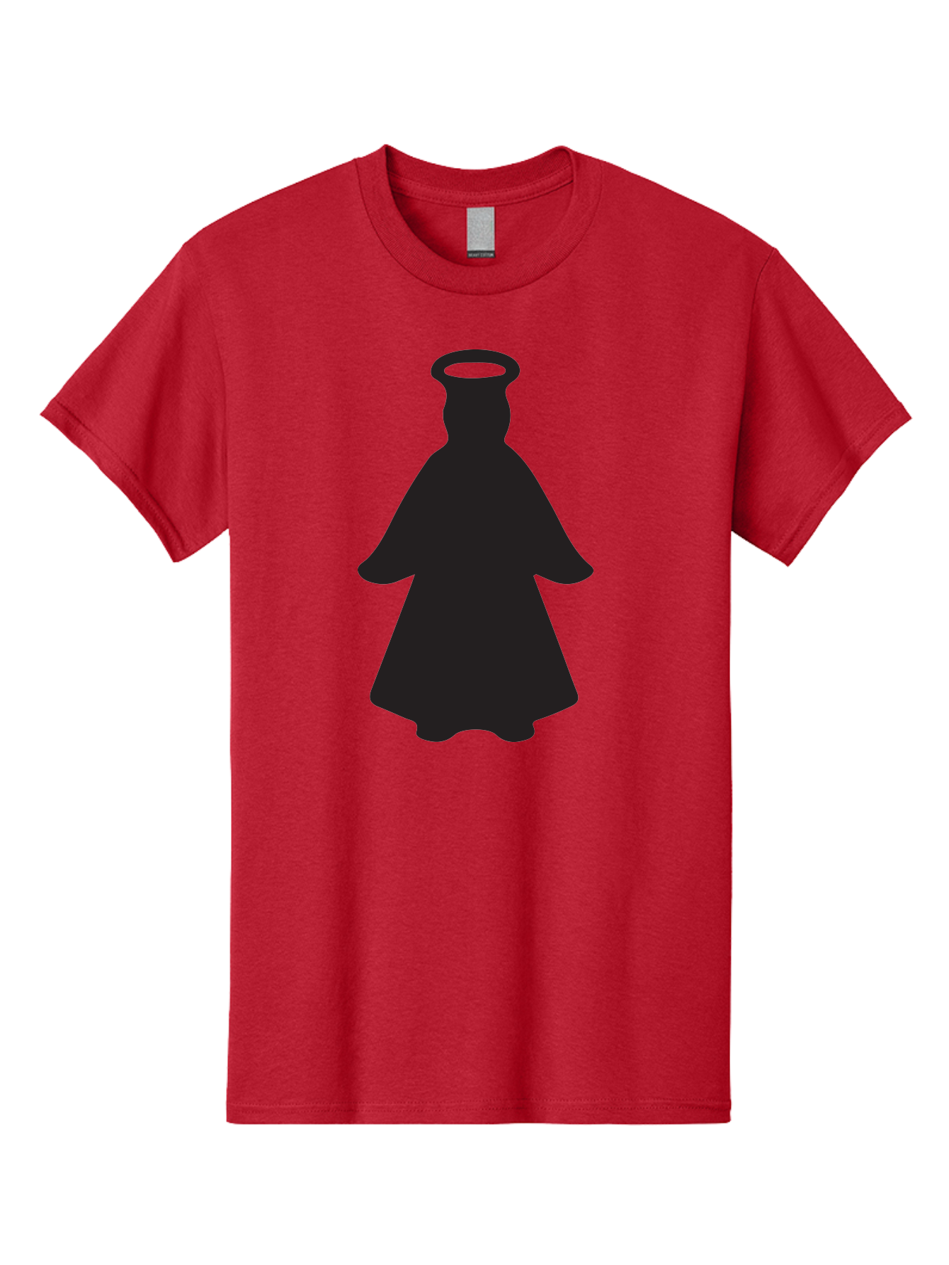 Angel-Silhouette Men'S Graphic Tee, 100% Cotton, Comfortable Casual Summer Wear, Machine Washable, Angel Silhouette, Divine Being, Spiritual Figure, Halo Effect, Faith Symbol, Religious Icon, Sacred Imagery, Guardian Angel, Mystic Character Aac475 13