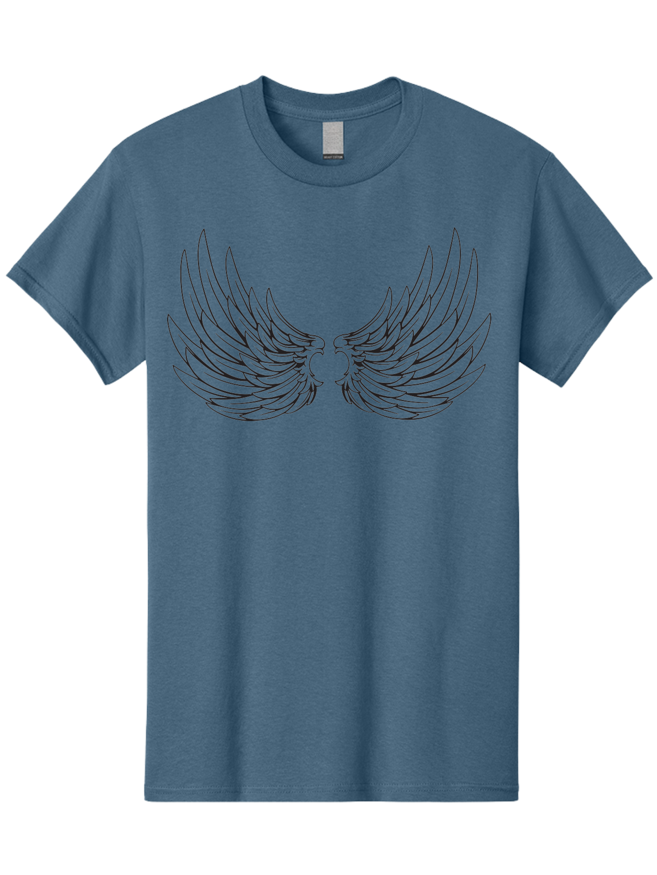 Angel-Wings-1 Men'S Graphic Tee, 100% Cotton, Comfortable Casual Summer Wear, Machine Washable, Angel Wings, Wing Design, Feathered Wings, Symbolic Wings, Protection Symbol, Spiritual Symbol, Freedom Wings, Mystical Wings Aac476 15