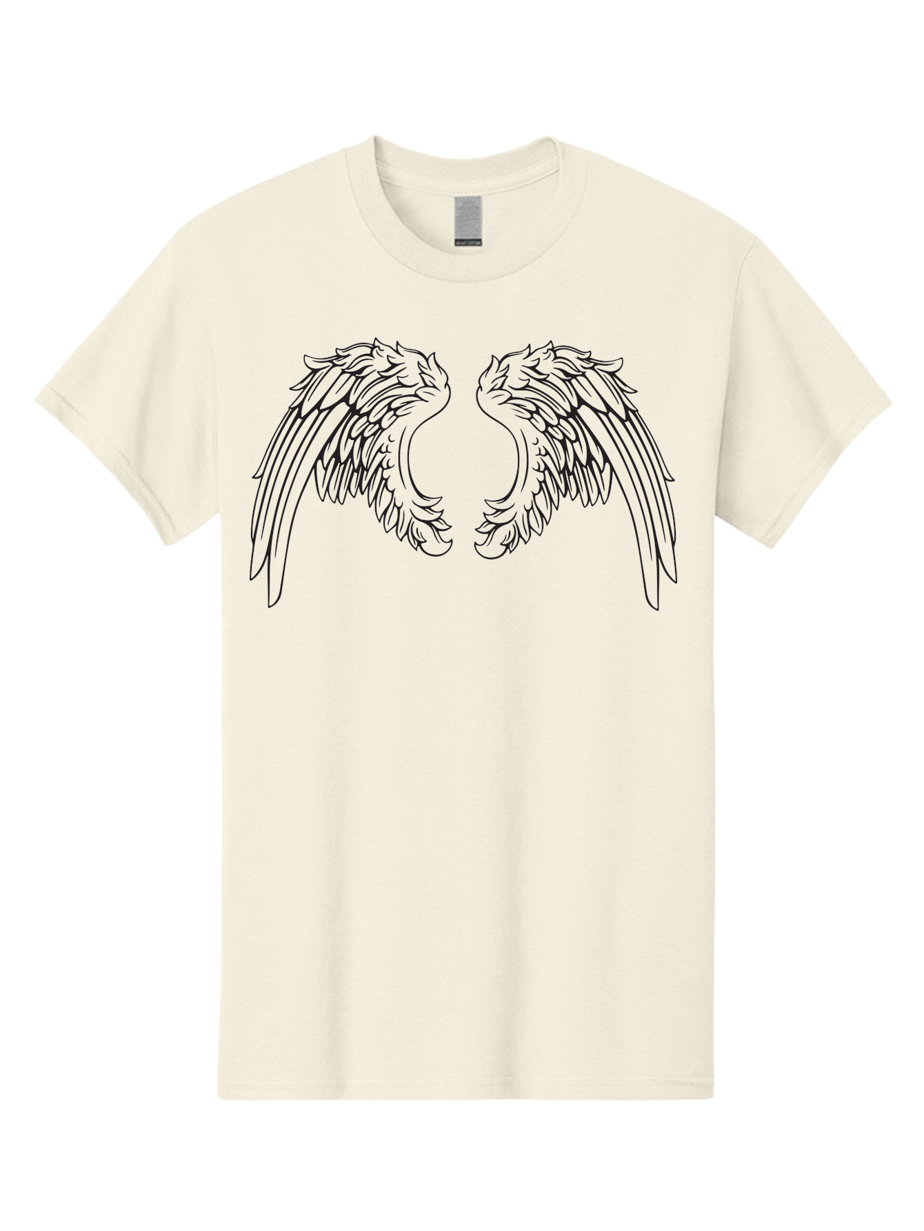 Angel-Wings Men'S Graphic Tee, 100% Cotton, Comfortable Casual Summer Wear, Machine Washable, Angel Wings, Wing Illustration, Feathered Wings, Spiritual Symbolism, Divine Protection, Mystical Art, Wing Design, Ethereal Elegance Aac478 17
