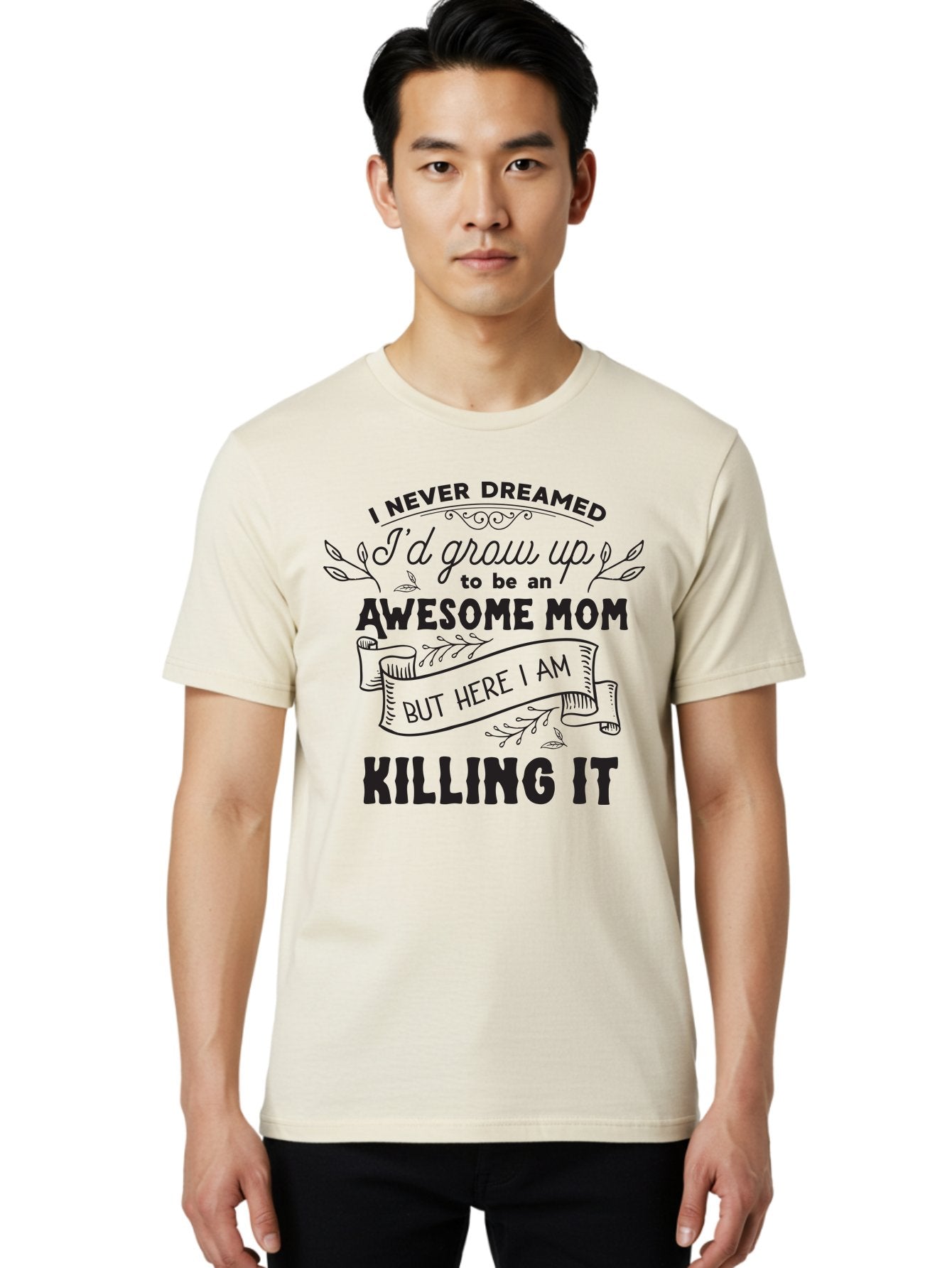 Awesome-Mom-Quote Men'S Graphic Tee, 100% Cotton, Comfortable Casual Summer Wear, Machine Washable, Awesome Mom Quote, Mom Life, Mom Humor, Motherhood, Inspirational Quote, Funny Mom Quote, Mom Pride, Empowerment Aac480 21