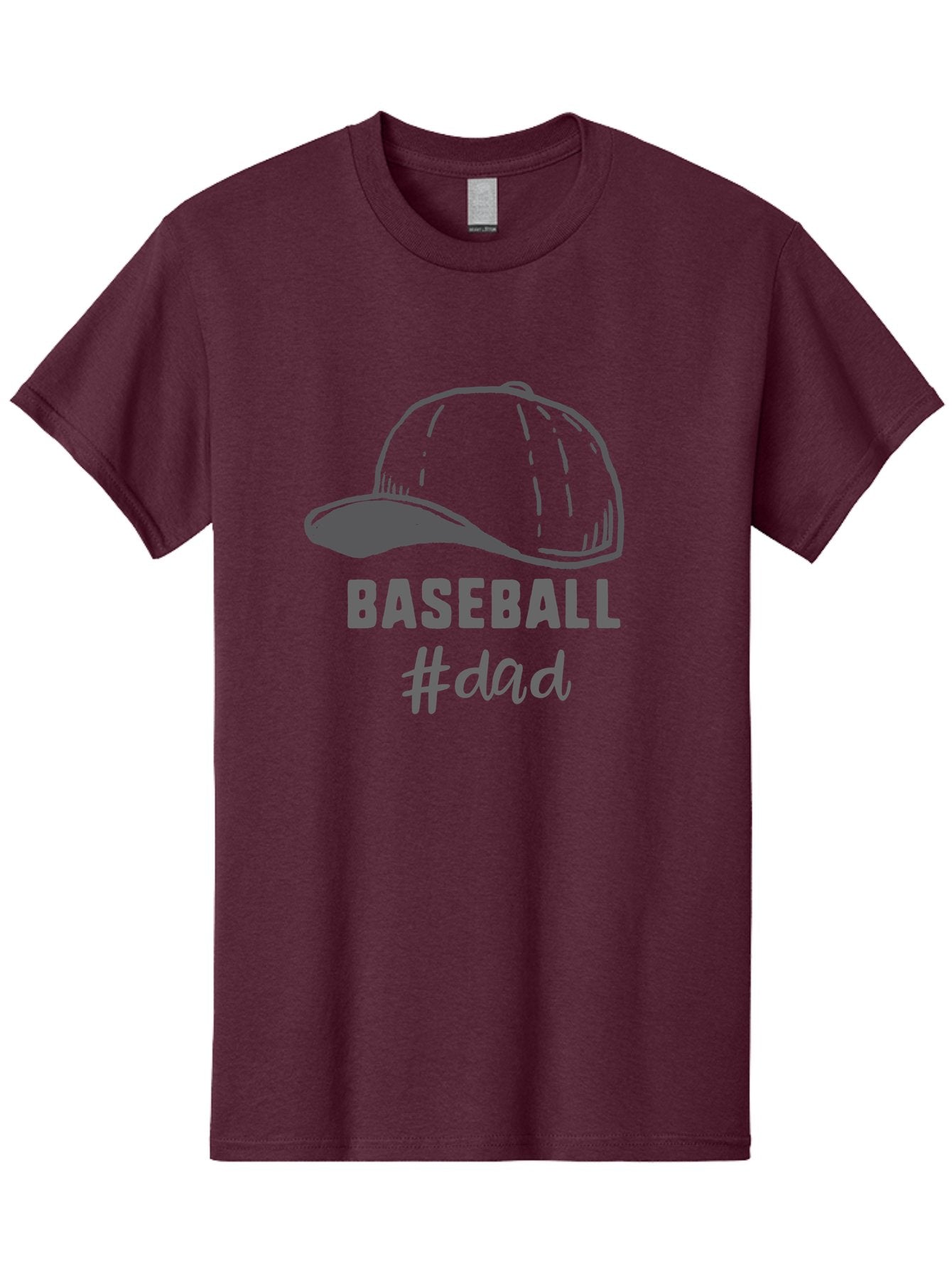 Baseball-Dad Men'S Graphic Tee, 100% Cotton, Comfortable Casual Summer Wear, Machine Washable, Baseball Dad, Baseball Cap, Father'S Day Gift, Dad'S Day Out, Baseball Enthusiast, Sports Dad, Father'S Day Idea, Dad Life, Baseball Love Aac487