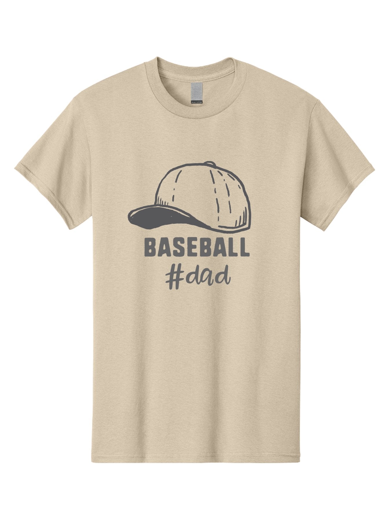 Baseball-Dad Men'S Graphic Tee, 100% Cotton, Comfortable Casual Summer Wear, Machine Washable, Baseball Dad, Baseball Cap, Father'S Day Gift, Dad'S Day Out, Baseball Enthusiast, Sports Dad, Father'S Day Idea, Dad Life, Baseball Love Aac487