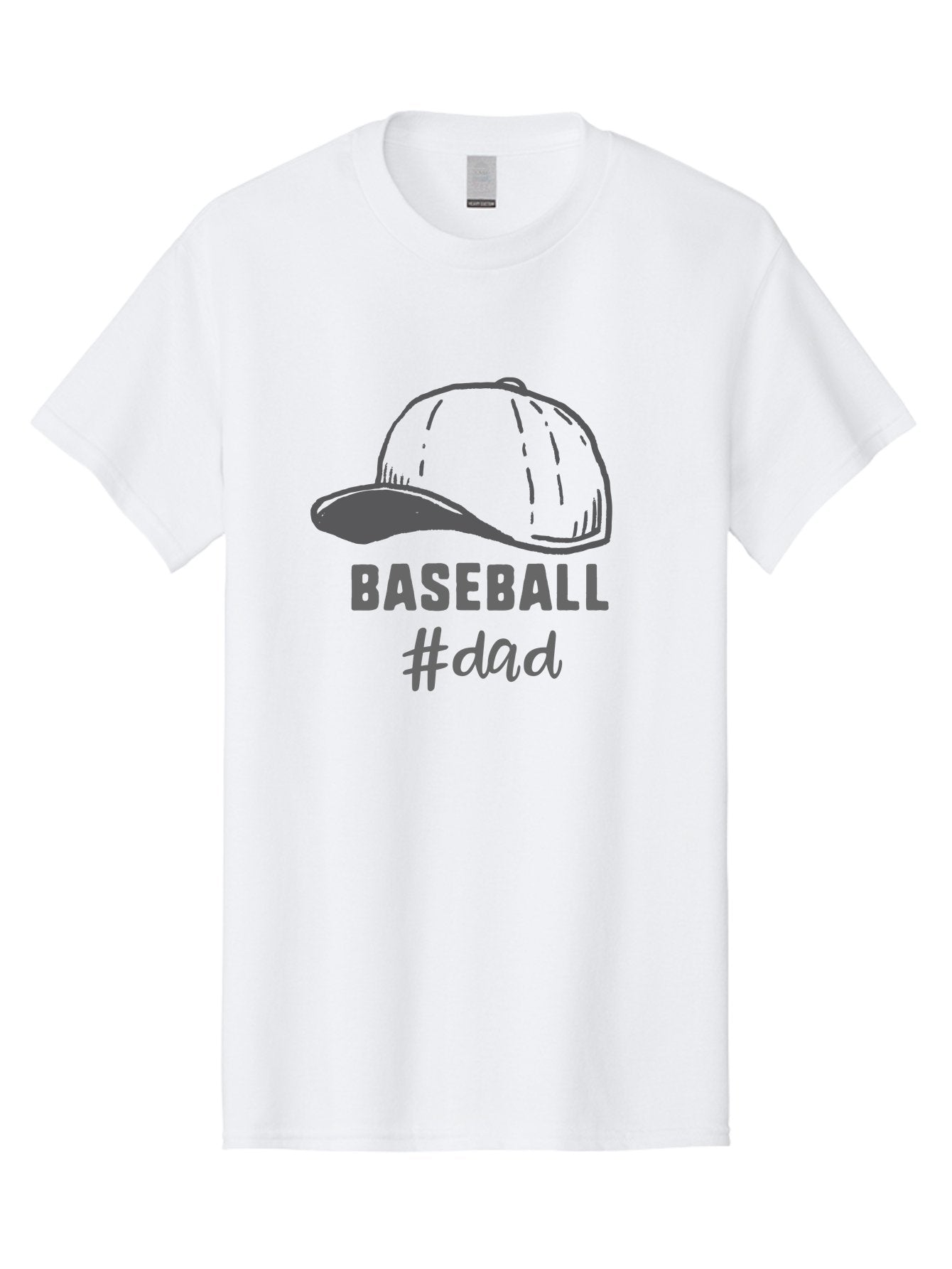 Baseball-Dad Men'S Graphic Tee, 100% Cotton, Comfortable Casual Summer Wear, Machine Washable, Baseball Dad, Baseball Cap, Father'S Day Gift, Dad'S Day Out, Baseball Enthusiast, Sports Dad, Father'S Day Idea, Dad Life, Baseball Love Aac487 5