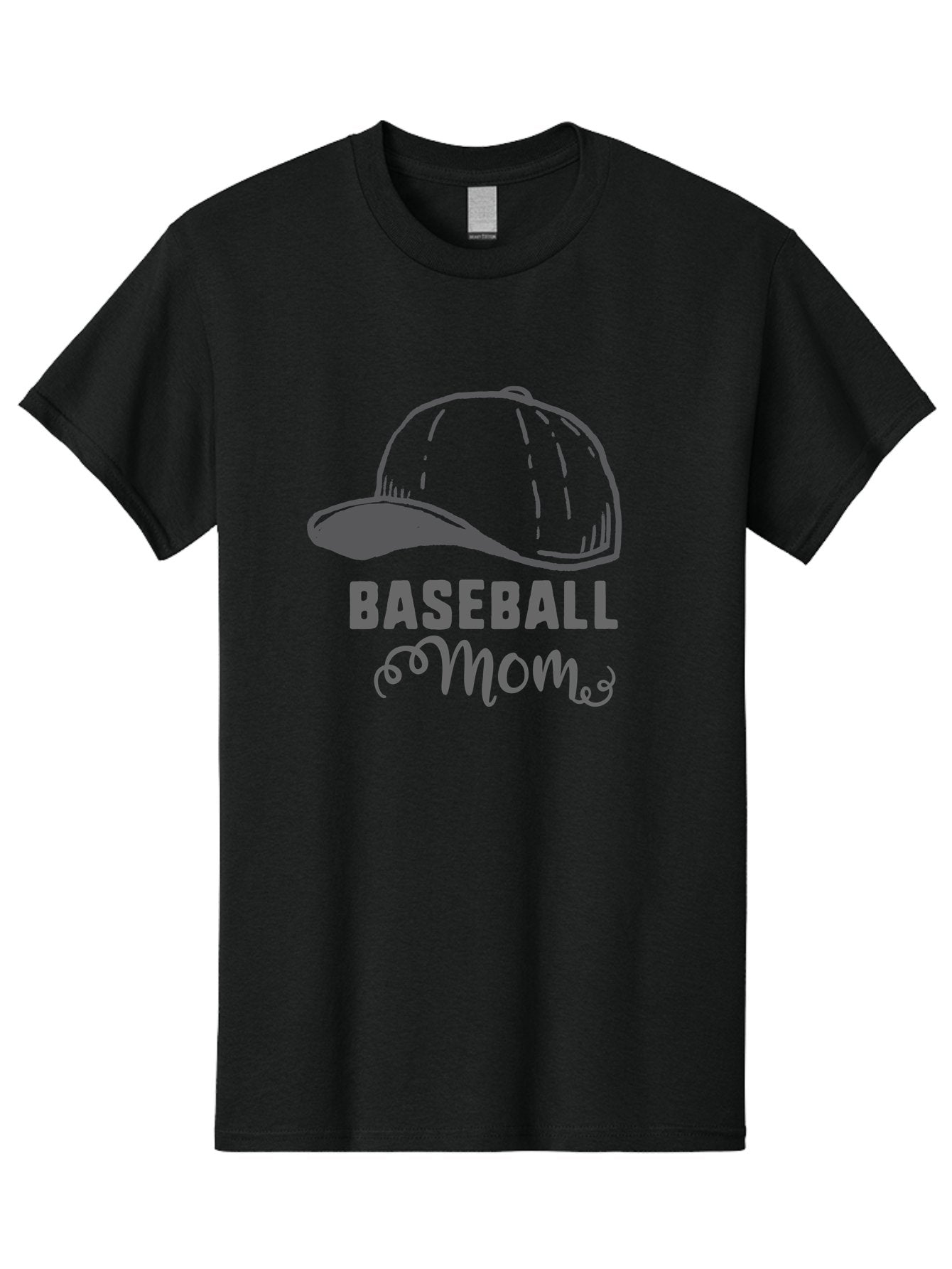 Baseball-Mom Men'S Graphic Tee, 100% Cotton, Comfortable Casual Summer Wear, Machine Washable, Baseball Mom, Mother'S Day Gift, Sports Mom, Baseball Hat, Mom'S Day Idea, Youth Baseball, Purple Text, Gray Hat, Sports Apparel Aac488 14