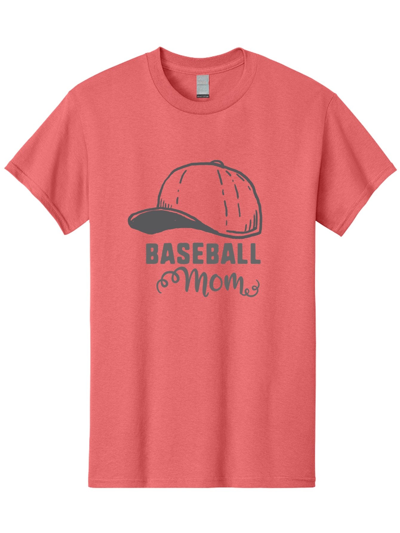 Baseball-Mom Men'S Graphic Tee, 100% Cotton, Comfortable Casual Summer Wear, Machine Washable, Baseball Mom, Mother'S Day Gift, Sports Mom, Baseball Hat, Mom'S Day Idea, Youth Baseball, Purple Text, Gray Hat, Sports Apparel Aac488 12