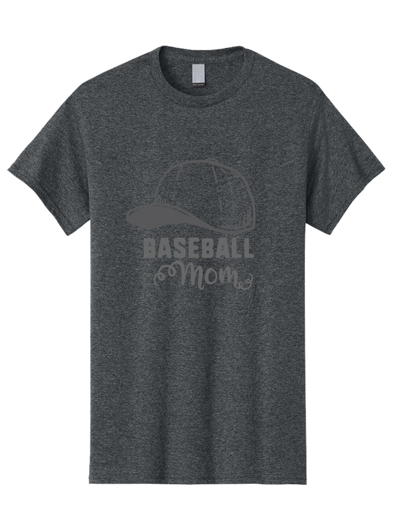 Baseball-Mom Men'S Graphic Tee, 100% Cotton, Comfortable Casual Summer Wear, Machine Washable, Baseball Mom, Mother'S Day Gift, Sports Mom, Baseball Hat, Mom'S Day Idea, Youth Baseball, Purple Text, Gray Hat, Sports Apparel Aac488 15