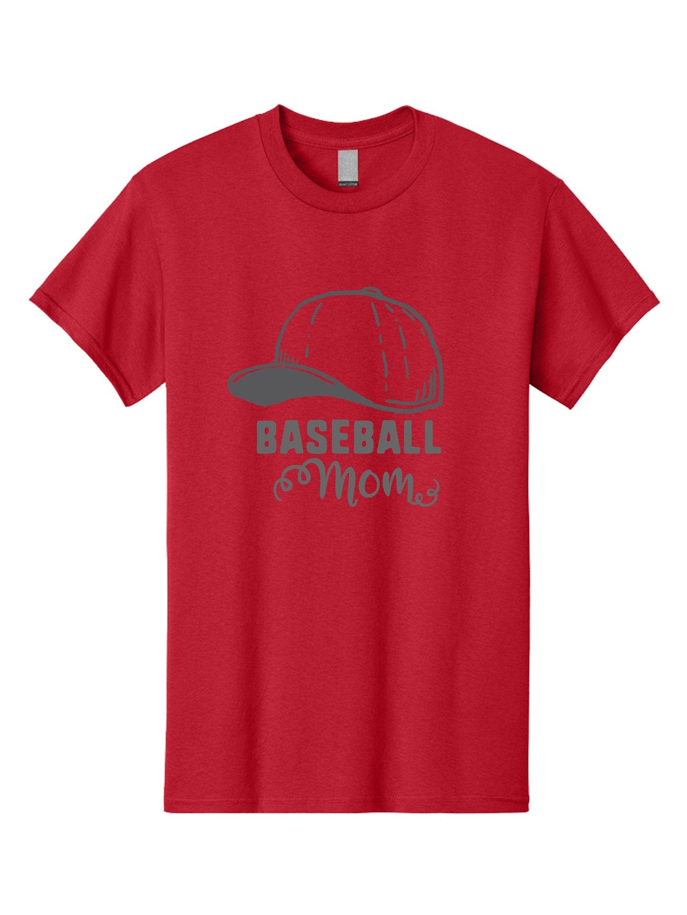 Baseball-Mom Men'S Graphic Tee, 100% Cotton, Comfortable Casual Summer Wear, Machine Washable, Baseball Mom, Mother'S Day Gift, Sports Mom, Baseball Hat, Mom'S Day Idea, Youth Baseball, Purple Text, Gray Hat, Sports Apparel Aac488 10