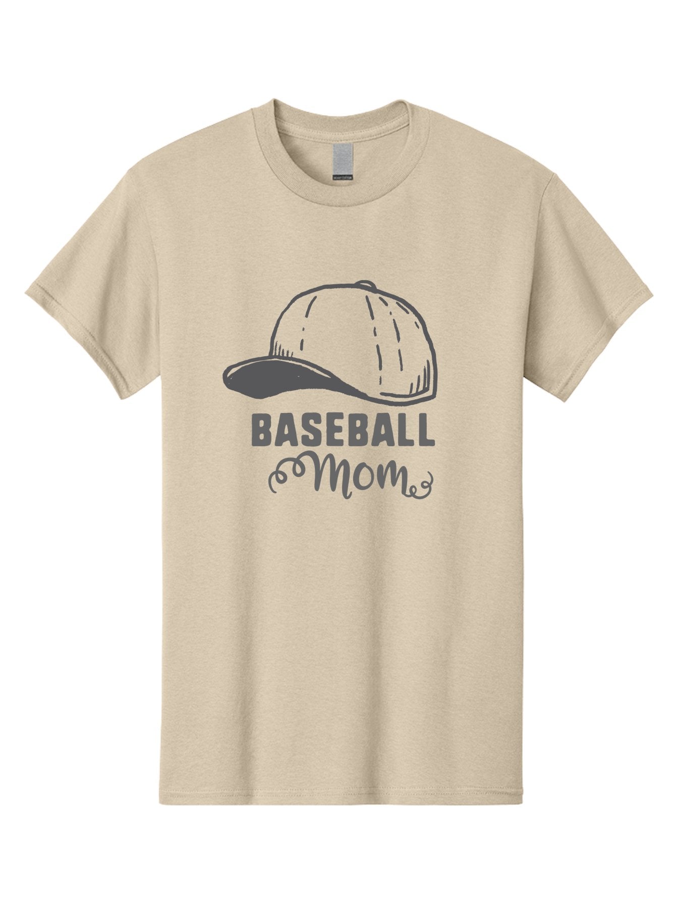 Baseball-Mom Men'S Graphic Tee, 100% Cotton, Comfortable Casual Summer Wear, Machine Washable, Baseball Mom, Mother'S Day Gift, Sports Mom, Baseball Hat, Mom'S Day Idea, Youth Baseball, Purple Text, Gray Hat, Sports Apparel Aac488 3
