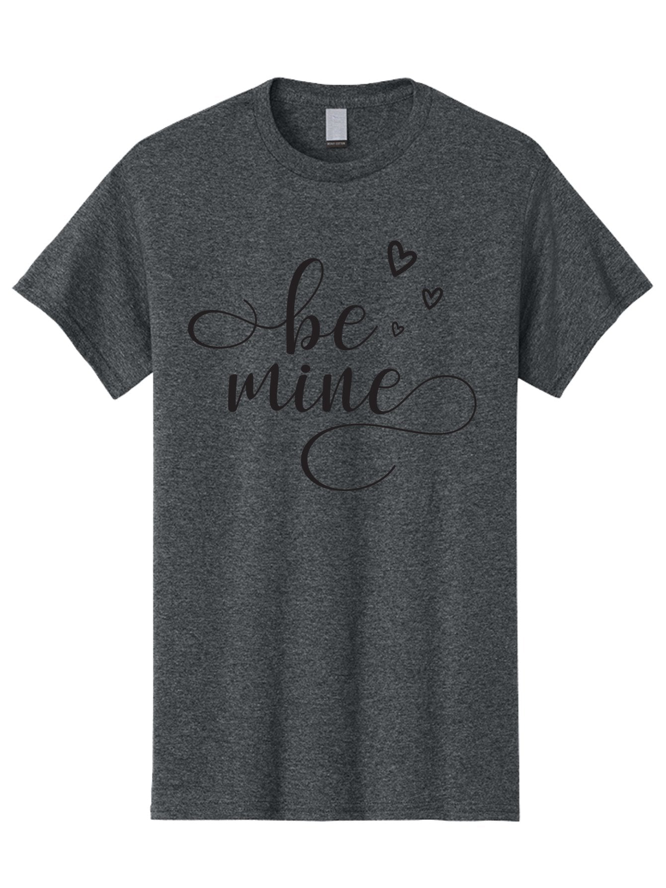 Be-Mine Men'S Graphic Tee, 100% Cotton, Comfortable Casual Summer Wear, Machine Washable, Love Message, Valentines Day Card, Romantic Quote, Cursive Text, Heart Symbols, Love Hearts, Sweetheart, Valentines Day Gift Aac497 3