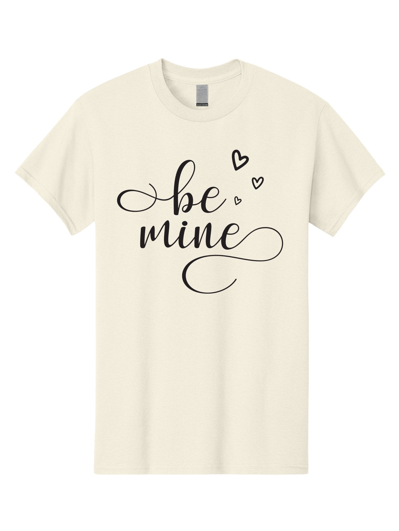 Be-Mine Men'S Graphic Tee, 100% Cotton, Comfortable Casual Summer Wear, Machine Washable, Love Message, Valentines Day Card, Romantic Quote, Cursive Text, Heart Symbols, Love Hearts, Sweetheart, Valentines Day Gift Aac497 12