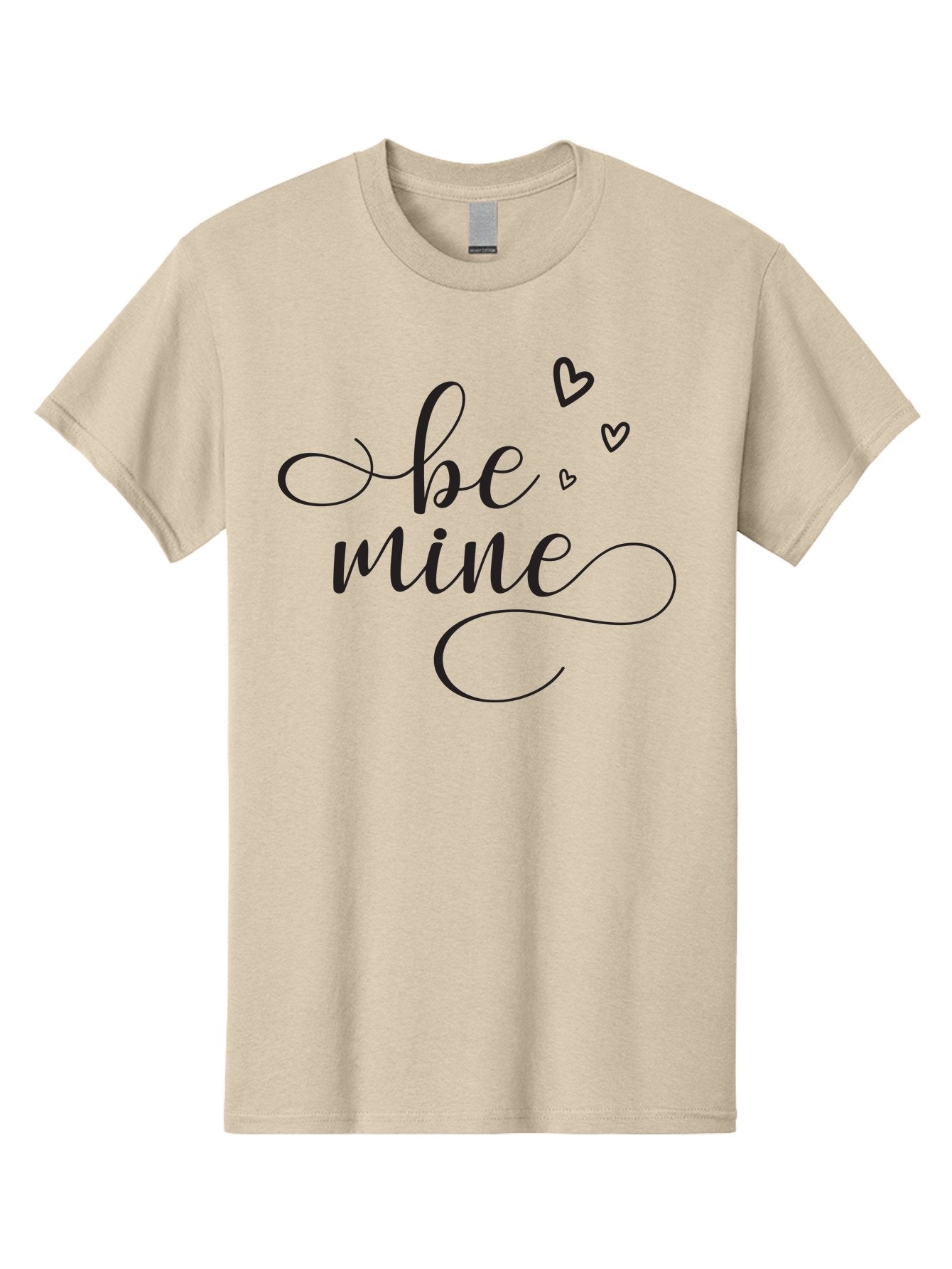 Be-Mine Men'S Graphic Tee, 100% Cotton, Comfortable Casual Summer Wear, Machine Washable, Love Message, Valentines Day Card, Romantic Quote, Cursive Text, Heart Symbols, Love Hearts, Sweetheart, Valentines Day Gift Aac497 15