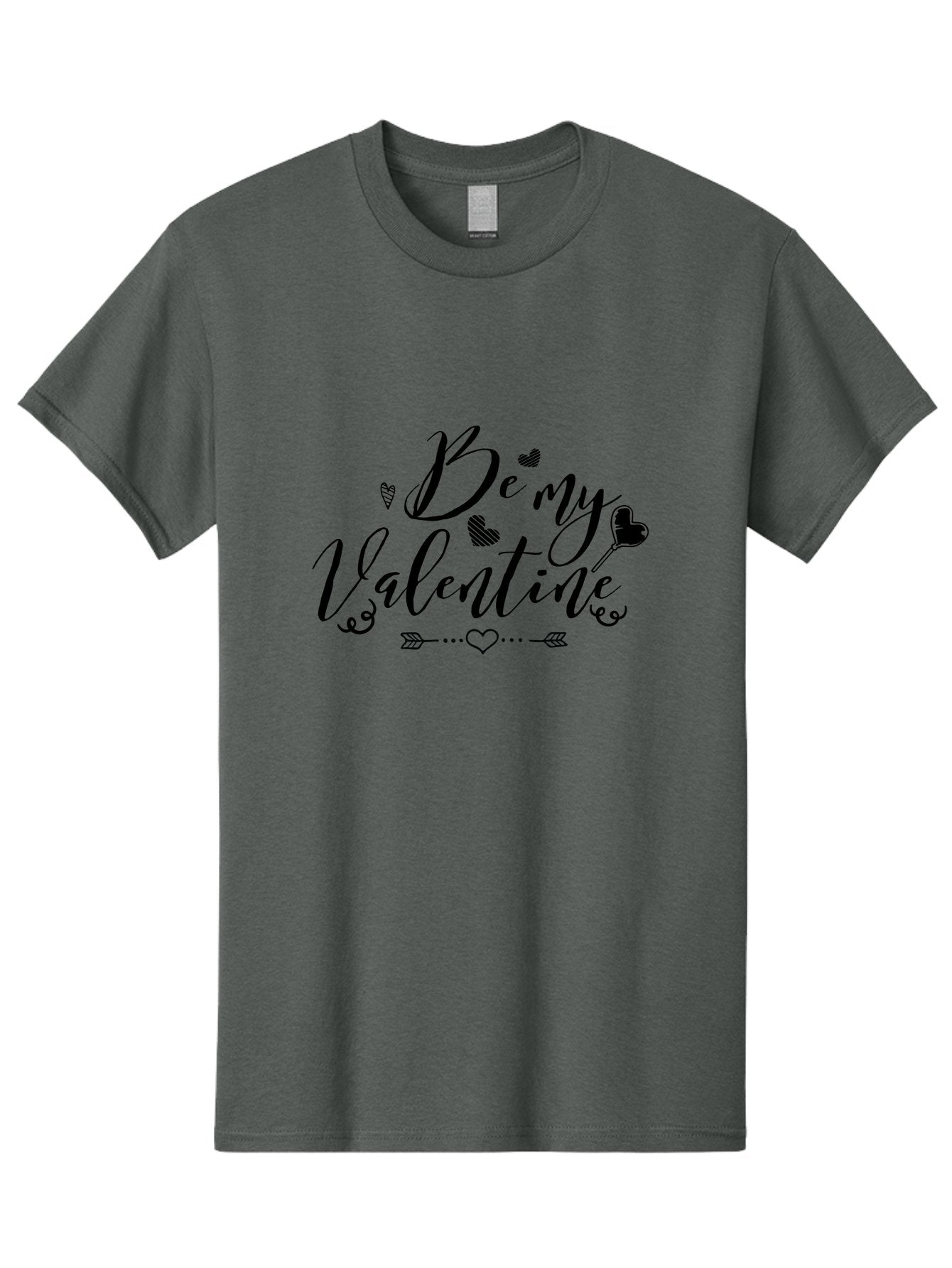 Be-My-Valentine-1 Men'S Graphic Tee, 100% Cotton, Comfortable Casual Summer Wear, Machine Washable, Valentines Day Message, Heartwarming Phrases, Love Quotes, Romantic Gestures, Heart Shaped Decorations, Arrow Through Heart, Love Symbols, Aac498 4