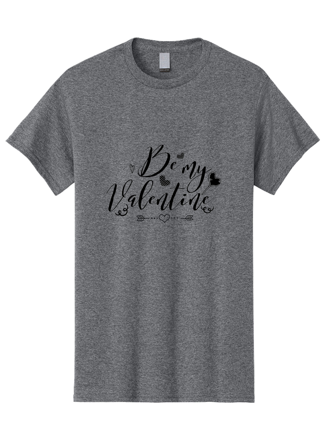 Be-My-Valentine-1 Men'S Graphic Tee, 100% Cotton, Comfortable Casual Summer Wear, Machine Washable, Valentines Day Message, Heartwarming Phrases, Love Quotes, Romantic Gestures, Heart Shaped Decorations, Arrow Through Heart, Love Symbols, Aac498 29