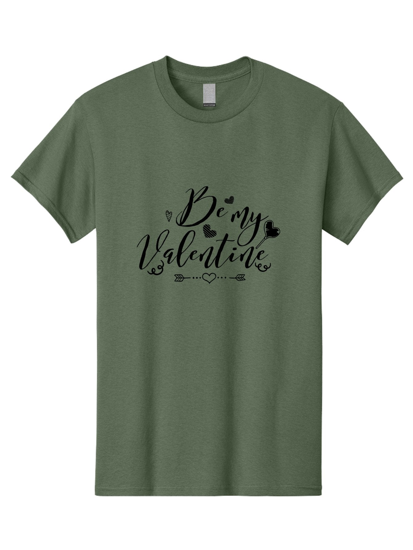 Be-My-Valentine-1 Men'S Graphic Tee, 100% Cotton, Comfortable Casual Summer Wear, Machine Washable, Valentines Day Message, Heartwarming Phrases, Love Quotes, Romantic Gestures, Heart Shaped Decorations, Arrow Through Heart, Love Symbols, Aac498 15