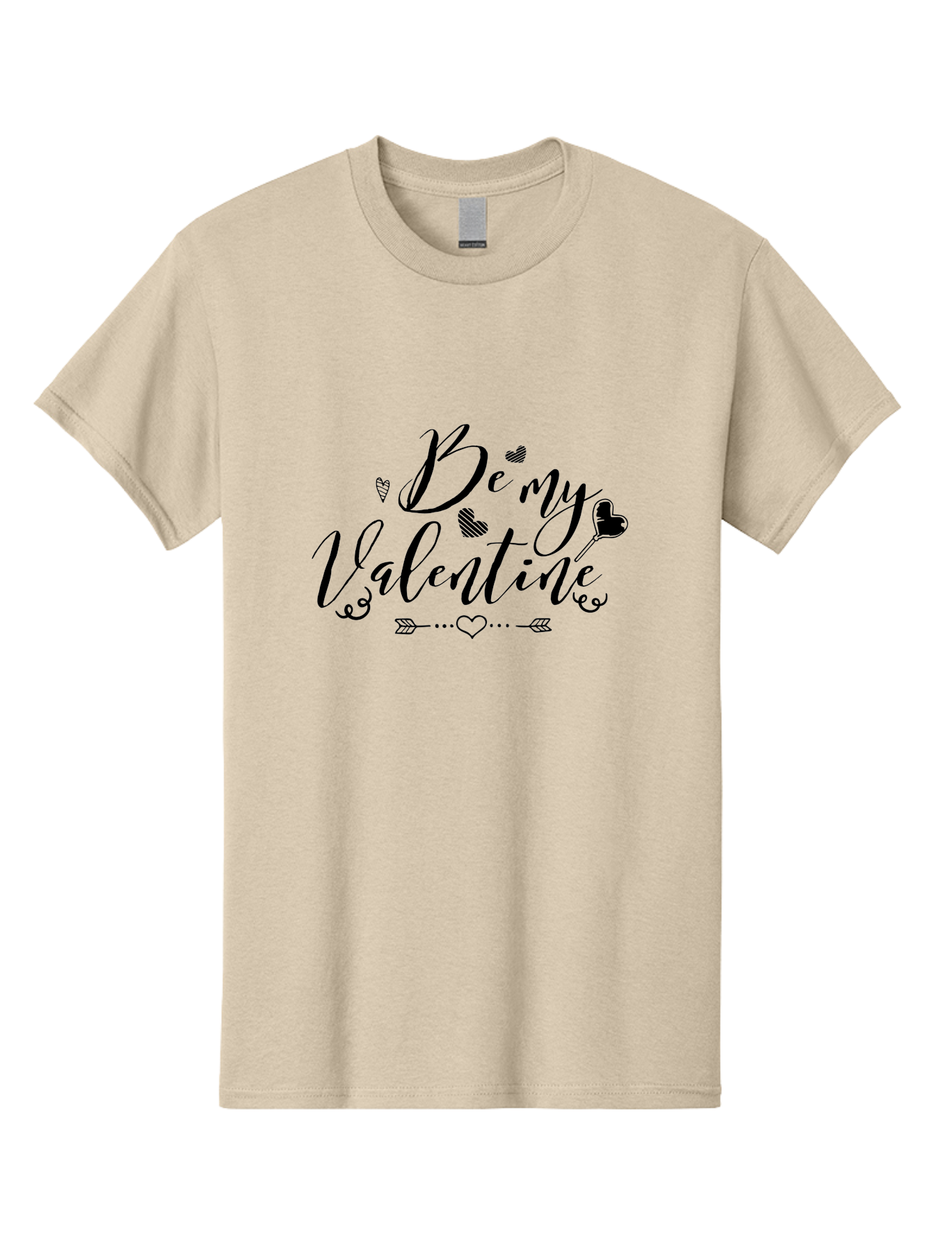 Be-My-Valentine-1 Men'S Graphic Tee, 100% Cotton, Comfortable Casual Summer Wear, Machine Washable, Valentines Day Message, Heartwarming Phrases, Love Quotes, Romantic Gestures, Heart Shaped Decorations, Arrow Through Heart, Love Symbols, Aac498 25