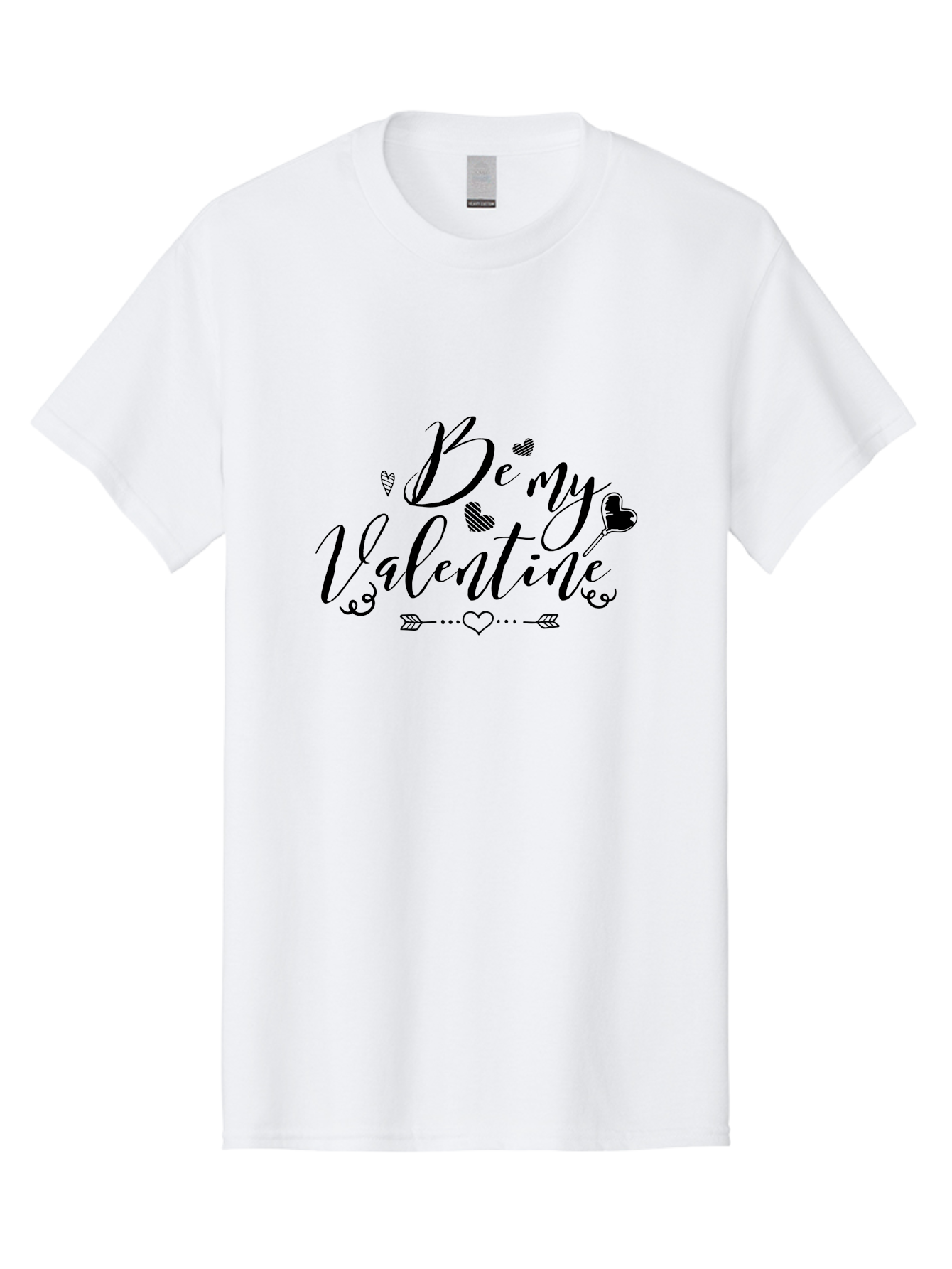 Be-My-Valentine-1 Men'S Graphic Tee, 100% Cotton, Comfortable Casual Summer Wear, Machine Washable, Valentines Day Message, Heartwarming Phrases, Love Quotes, Romantic Gestures, Heart Shaped Decorations, Arrow Through Heart, Love Symbols, Aac498 27