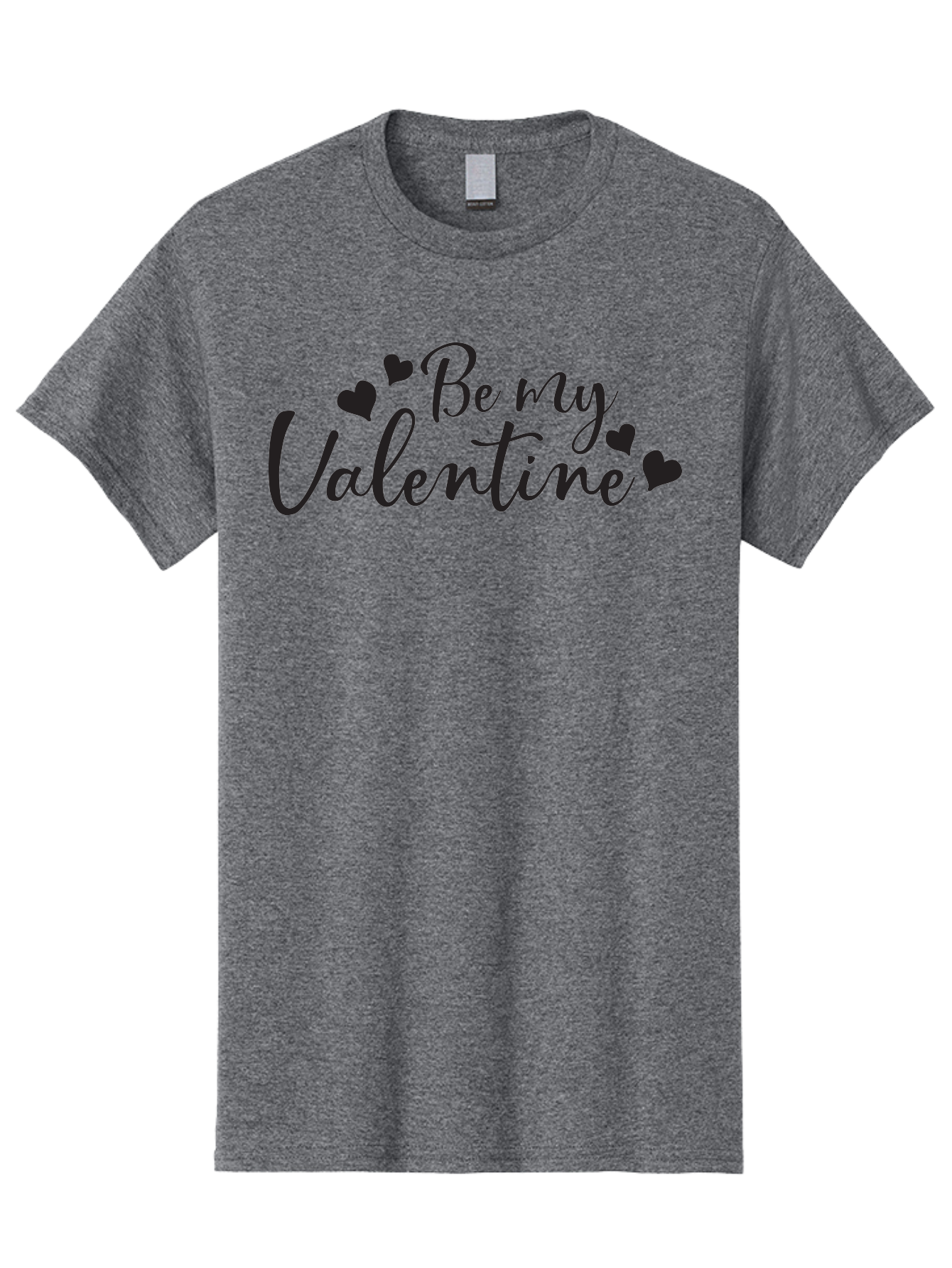 Be-My-Valentine Men'S Graphic Tee, 100% Cotton, Comfortable Casual Summer Wear, Machine Washable, Valentine'S Day Message, Romantic Greeting, Love Hearts, Heart Decoration, Be My Valentine, Valentine'S Day Card, Sweetheart, Love Message, Aac499