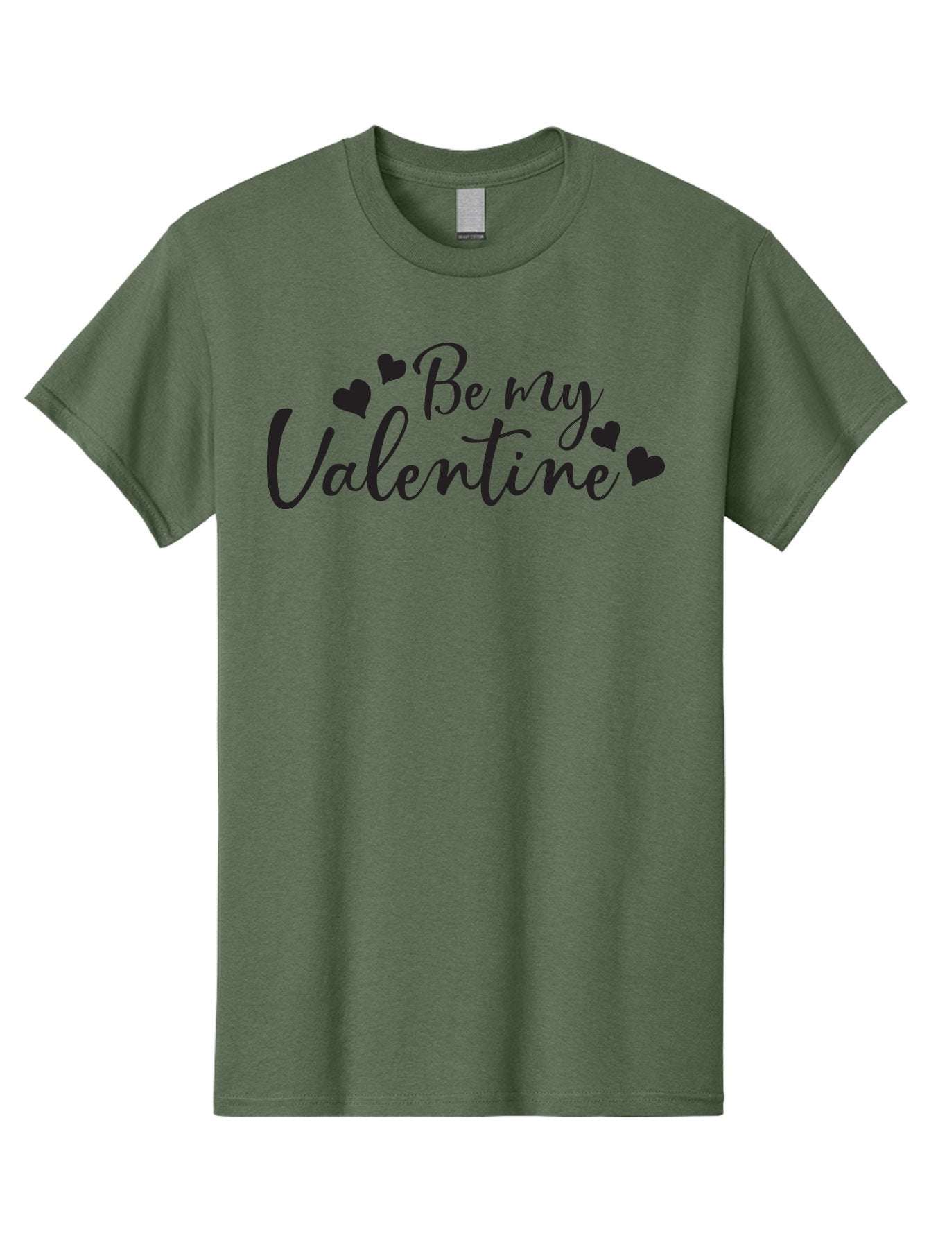 Be-My-Valentine Men'S Graphic Tee, 100% Cotton, Comfortable Casual Summer Wear, Machine Washable, Valentine'S Day Message, Romantic Greeting, Love Hearts, Heart Decoration, Be My Valentine, Valentine'S Day Card, Sweetheart, Love Message, Aac499