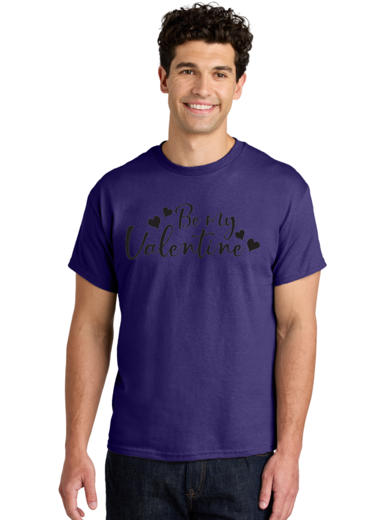 Be-My-Valentine Men'S Graphic Tee, 100% Cotton, Comfortable Casual Summer Wear, Machine Washable, Valentine'S Day Message, Romantic Greeting, Love Hearts, Heart Decoration, Be My Valentine, Valentine'S Day Card, Sweetheart, Love Message, Aac499 8