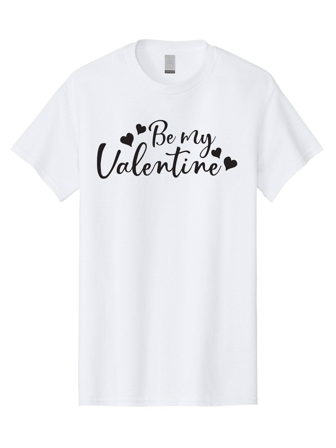 Be-My-Valentine Men'S Graphic Tee, 100% Cotton, Comfortable Casual Summer Wear, Machine Washable, Valentine'S Day Message, Romantic Greeting, Love Hearts, Heart Decoration, Be My Valentine, Valentine'S Day Card, Sweetheart, Love Message, Aac499 3