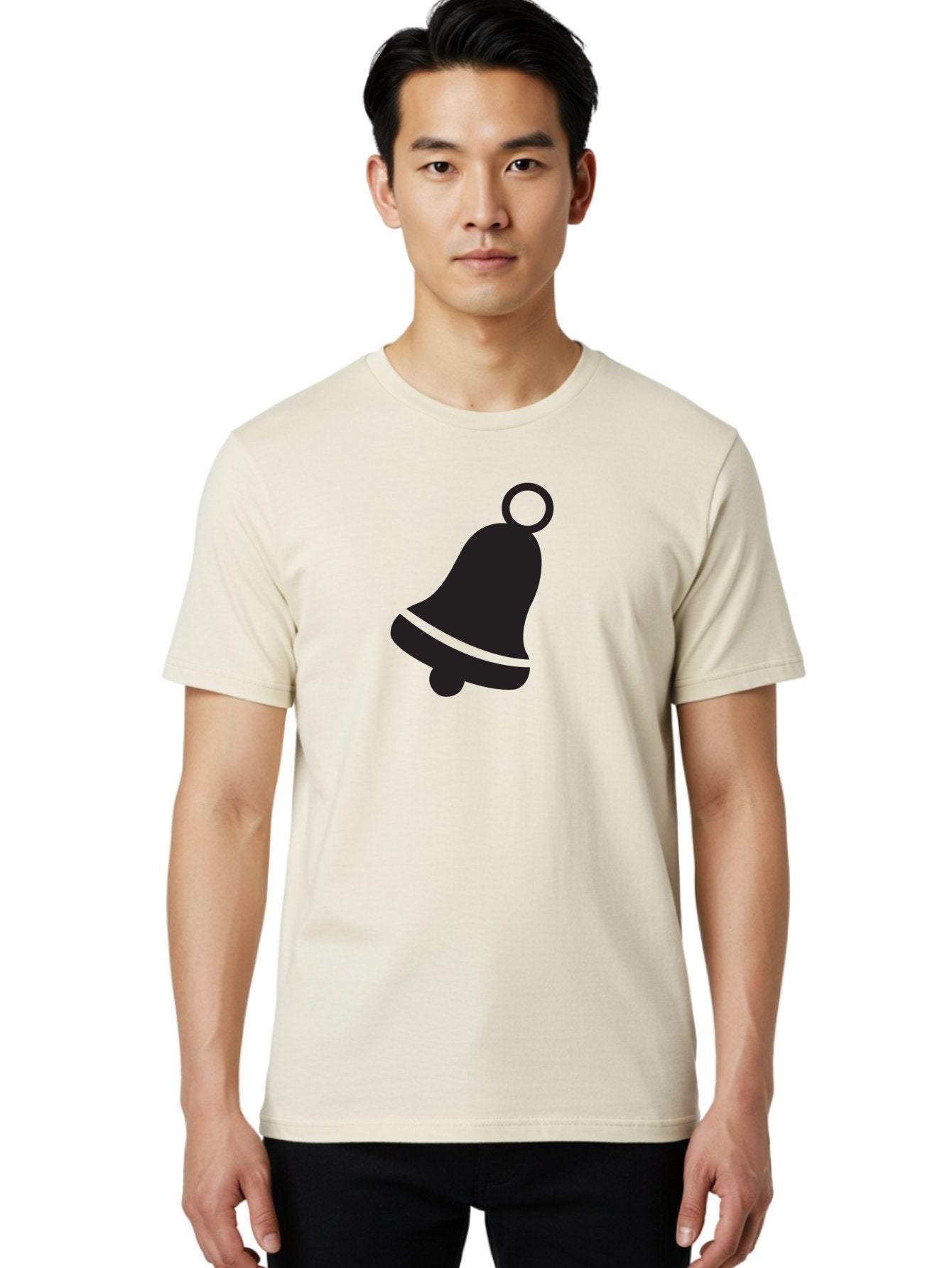 Bell-Icon Men'S Graphic Tee, 100% Cotton, Comfortable Casual Summer Wear, Machine Washable, Notification Symbol, Alert Icon, Reminder Sign, Notification Bell, Message Alert, Bell Notification, Social Media Notification, App Notification Aac509 19