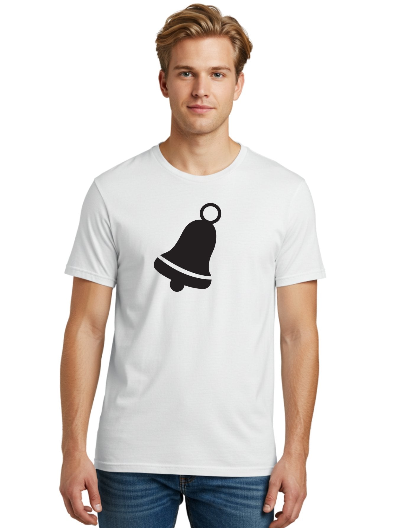 Bell-Icon Men'S Graphic Tee, 100% Cotton, Comfortable Casual Summer Wear, Machine Washable, Notification Symbol, Alert Icon, Reminder Sign, Notification Bell, Message Alert, Bell Notification, Social Media Notification, App Notification Aac509 21