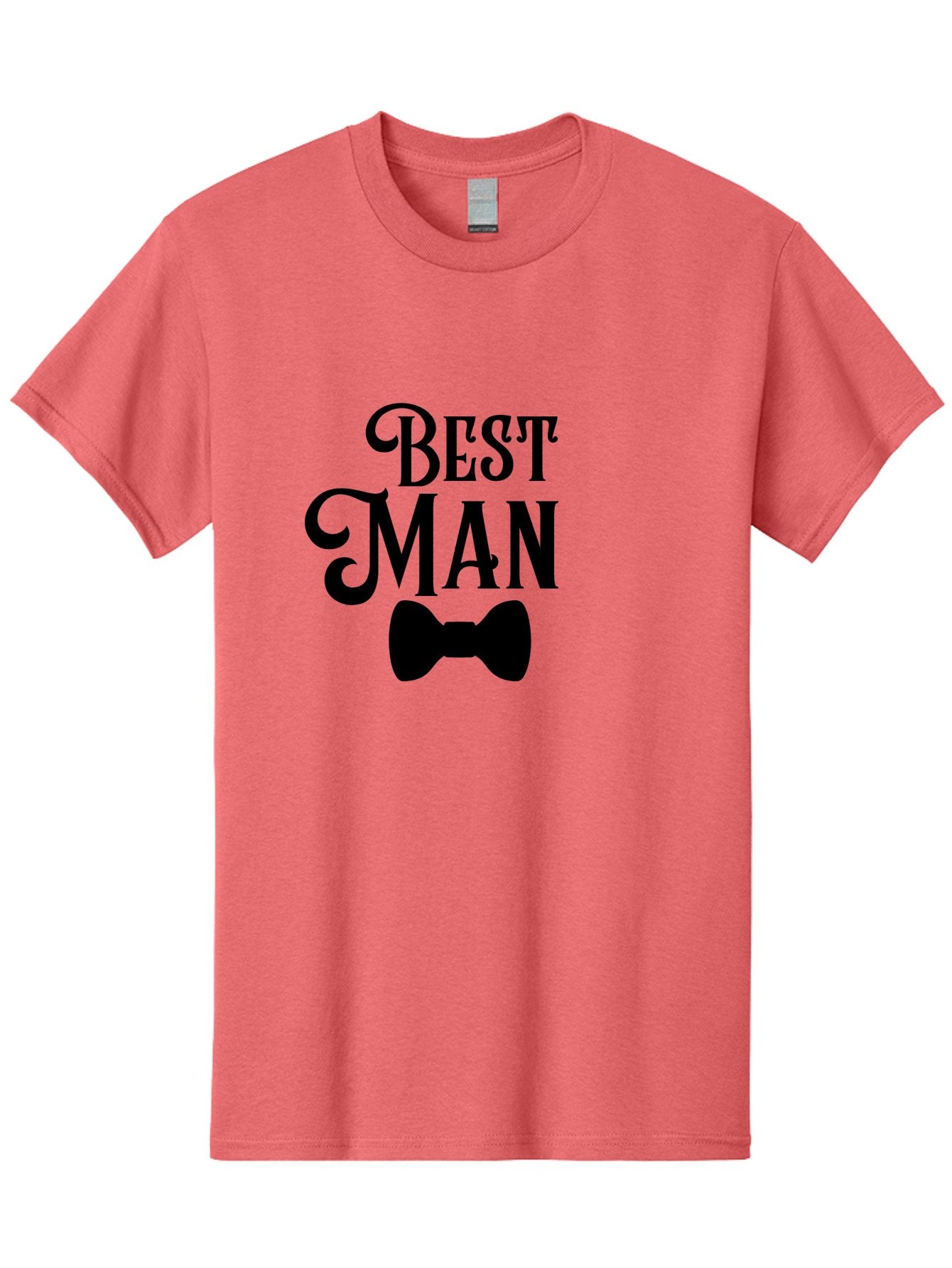 Best-Man Men'S Graphic Tee, 100% Cotton, Comfortable Casual Summer Wear, Machine Washable, Best Man, Bow Tie, Wedding Party, Formal Wear, Stylish Accessories, Men'S Fashion, Groomsman Aac511 12