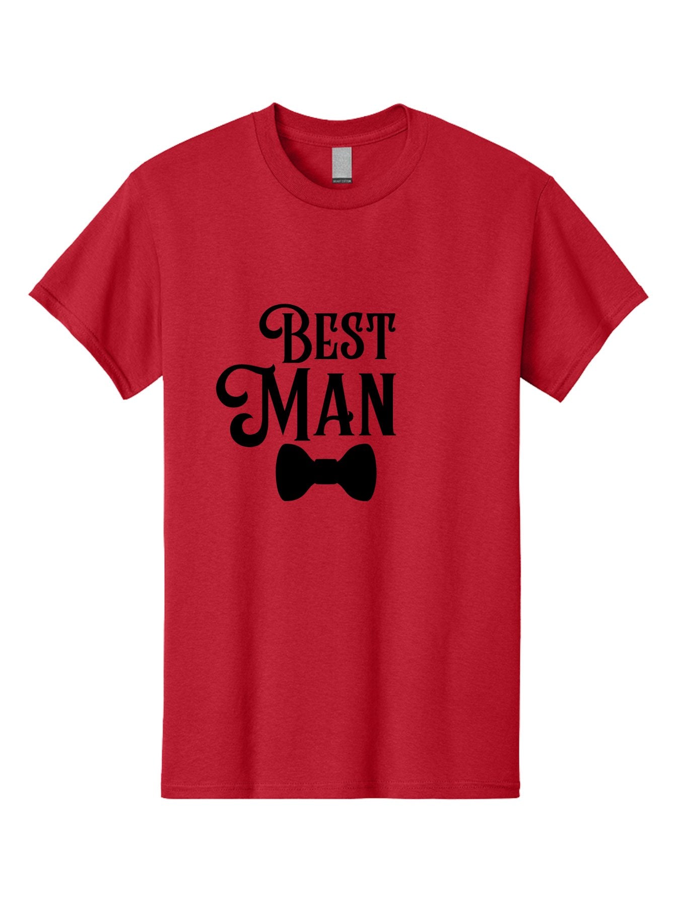 Best-Man Men'S Graphic Tee, 100% Cotton, Comfortable Casual Summer Wear, Machine Washable, Best Man, Bow Tie, Wedding Party, Formal Wear, Stylish Accessories, Men'S Fashion, Groomsman Aac511 5