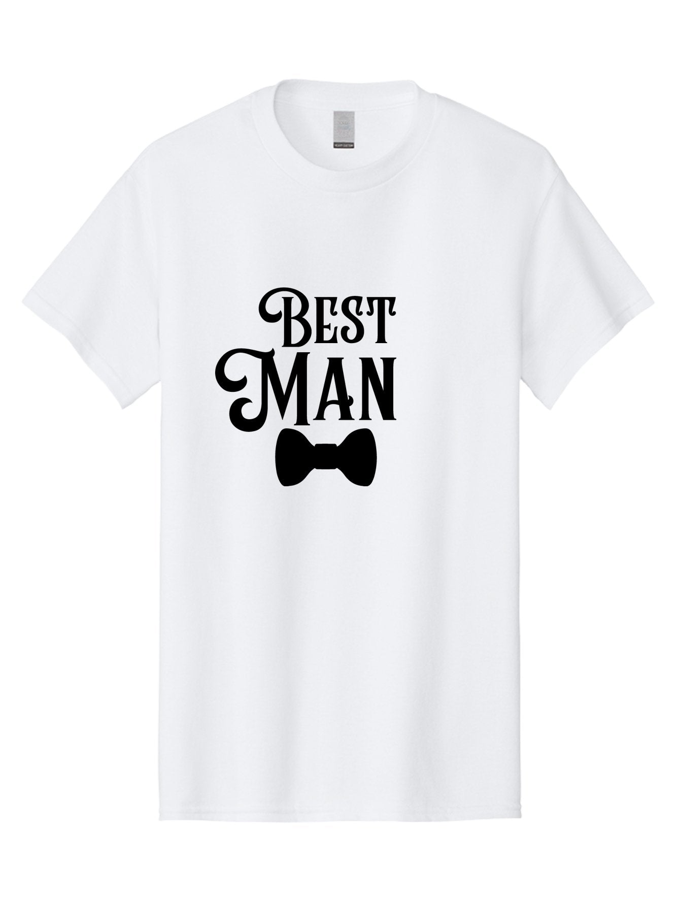 Best-Man Men'S Graphic Tee, 100% Cotton, Comfortable Casual Summer Wear, Machine Washable, Best Man, Bow Tie, Wedding Party, Formal Wear, Stylish Accessories, Men'S Fashion, Groomsman Aac511 8