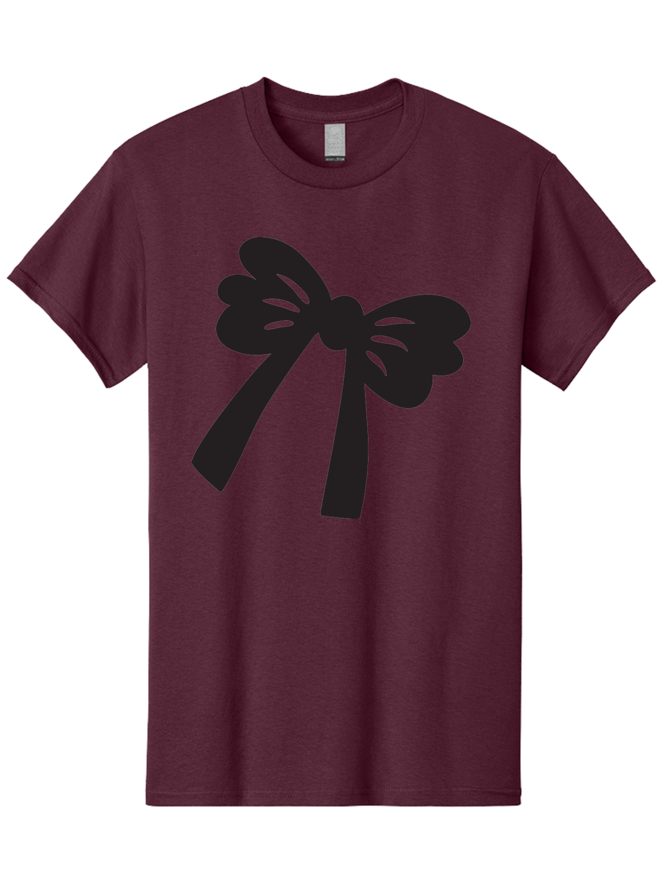 Black-Bow Men'S Graphic Tee, 100% Cotton, Comfortable Casual Summer Wear, Machine Washable, Black Bow Ribbon, Elegant Design, Minimalist Style, Decorative Element, Gift Wrapping, Fashion Accessory, Simple Graphics Aac517 29