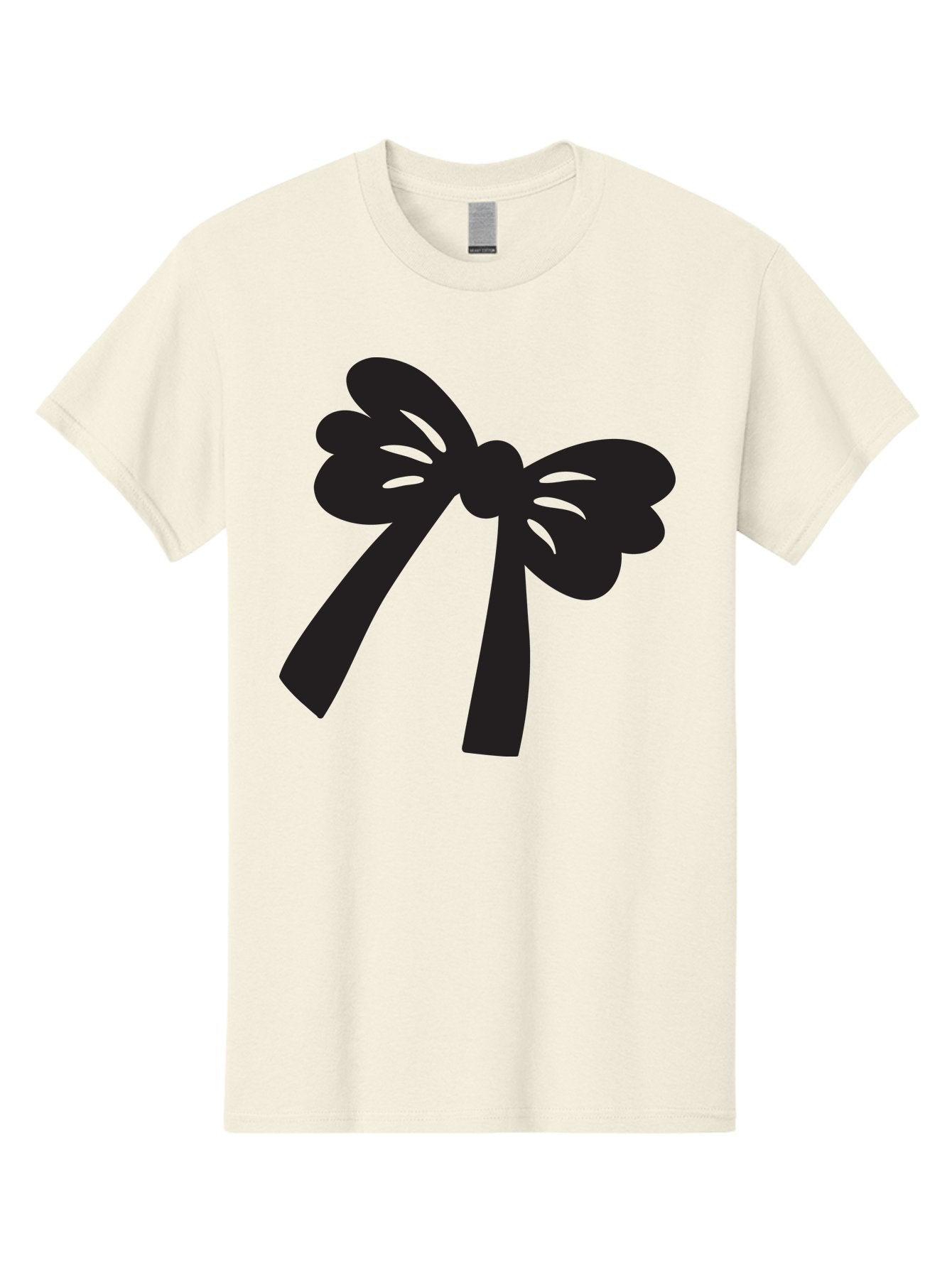 Black-Bow Men'S Graphic Tee, 100% Cotton, Comfortable Casual Summer Wear, Machine Washable, Black Bow Ribbon, Elegant Design, Minimalist Style, Decorative Element, Gift Wrapping, Fashion Accessory, Simple Graphics Aac517 6