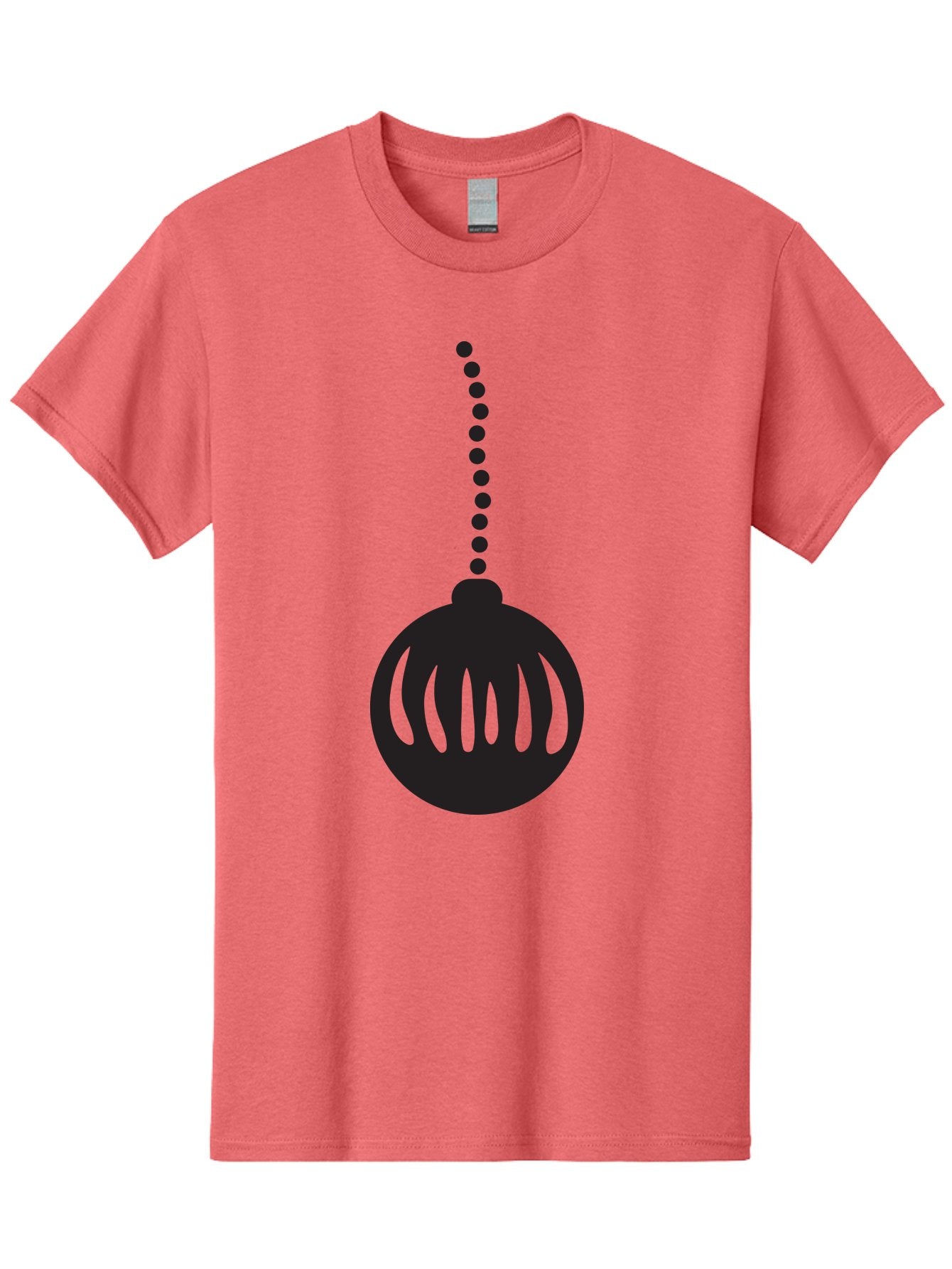 Black-Christmas-Ornament Men'S Graphic Tee, 100% Cotton, Comfortable Casual Summer Wear, Machine Washable, Chandelier, Luxury Lighting, Modern Decor, Stylish Fixture, Elegant Design, Sophisticated Ambiance, High-End Interior Aac518 9