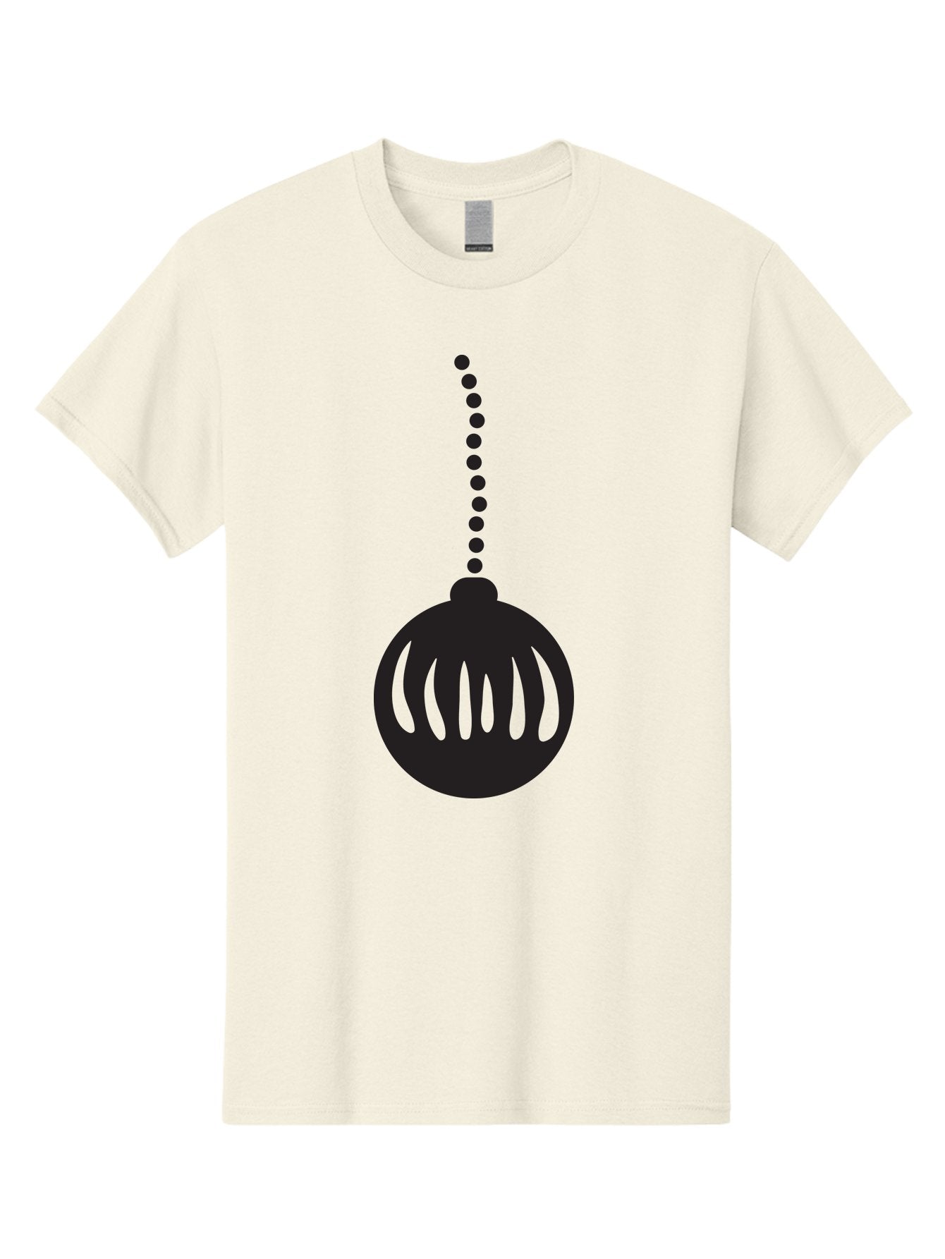 Black-Christmas-Ornament Men'S Graphic Tee, 100% Cotton, Comfortable Casual Summer Wear, Machine Washable, Chandelier, Luxury Lighting, Modern Decor, Stylish Fixture, Elegant Design, Sophisticated Ambiance, High-End Interior Aac518 8