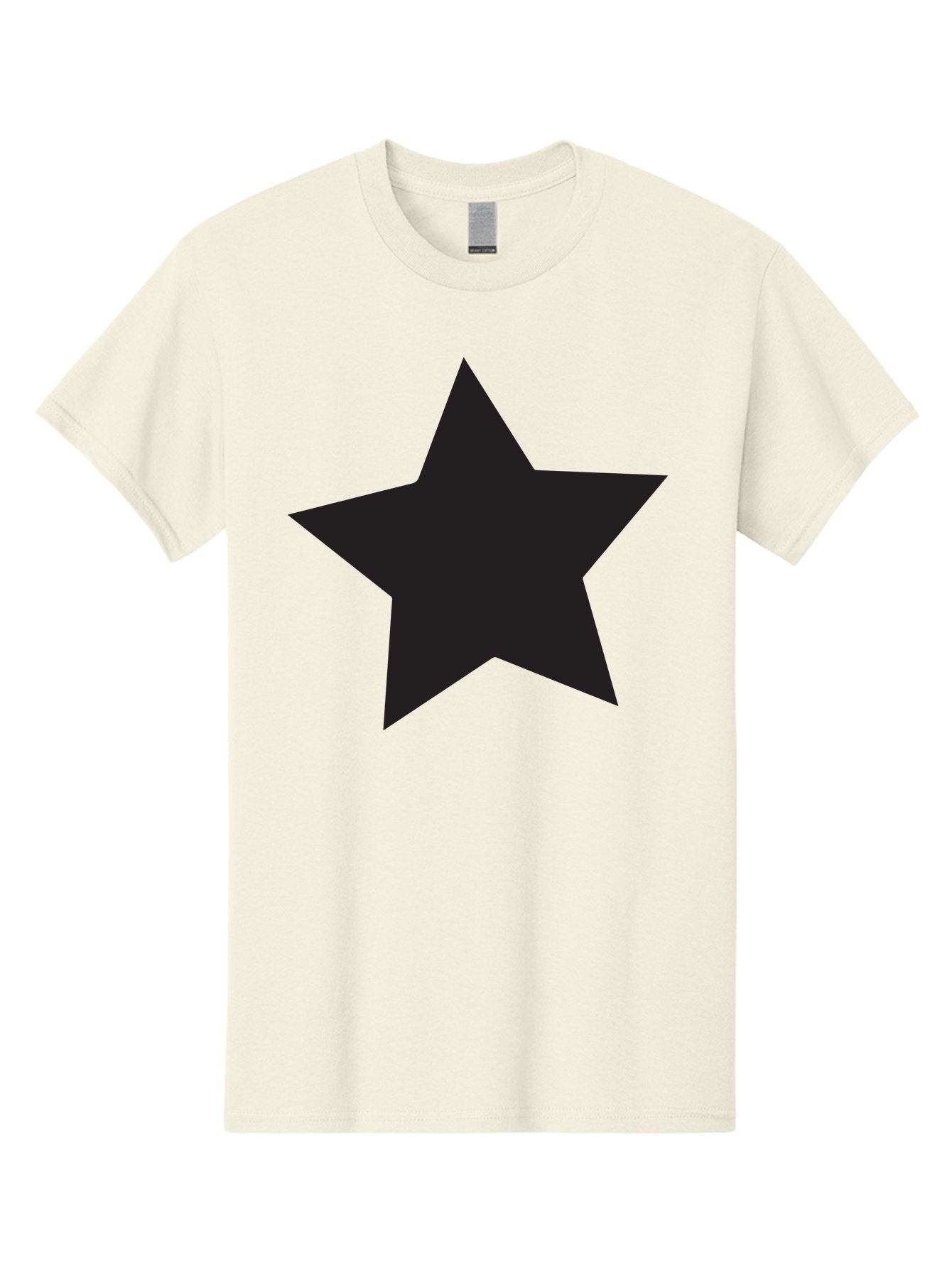 Black-Star Men'S Graphic Tee, 100% Cotton, Comfortable Casual Summer Wear, Machine Washable, Five-Pointed Star, Black Star, Bold Graphic, Simple Design, Minimalist Style, Star Symbol, Iconic Shape Aac522 12