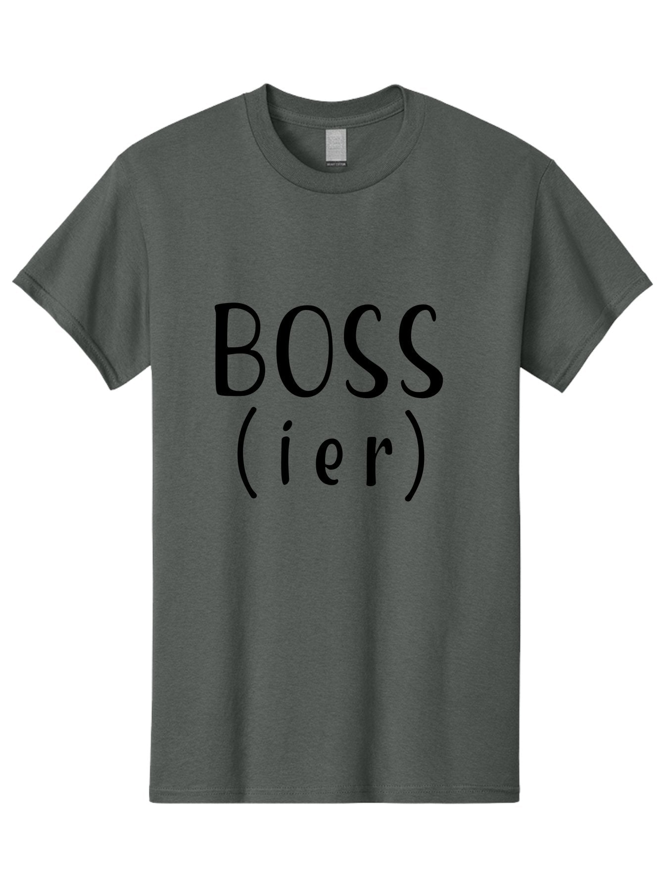 Boss-Ier Men'S Graphic Tee, 100% Cotton, Comfortable Casual Summer Wear, Machine Washable, Boss, Leadership, Authority, Management, Empowerment, Motivation, Confidence, Career Success, Professional Growth, Leadership Skills Aac539
