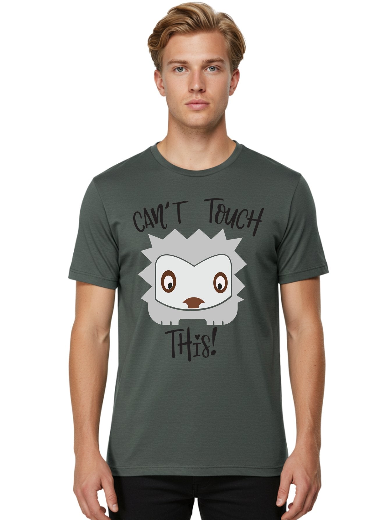 Can-T-Touch-This-Hedgehog Men'S Graphic Tee, 100% Cotton, Comfortable Casual Summer Wear, Machine Washable, Funny Hedgehog, Cartoon Character, Cute Animal, Humorous Illustration, Playful Design, Prickly Creature, Can'T Touch This Aac564 27