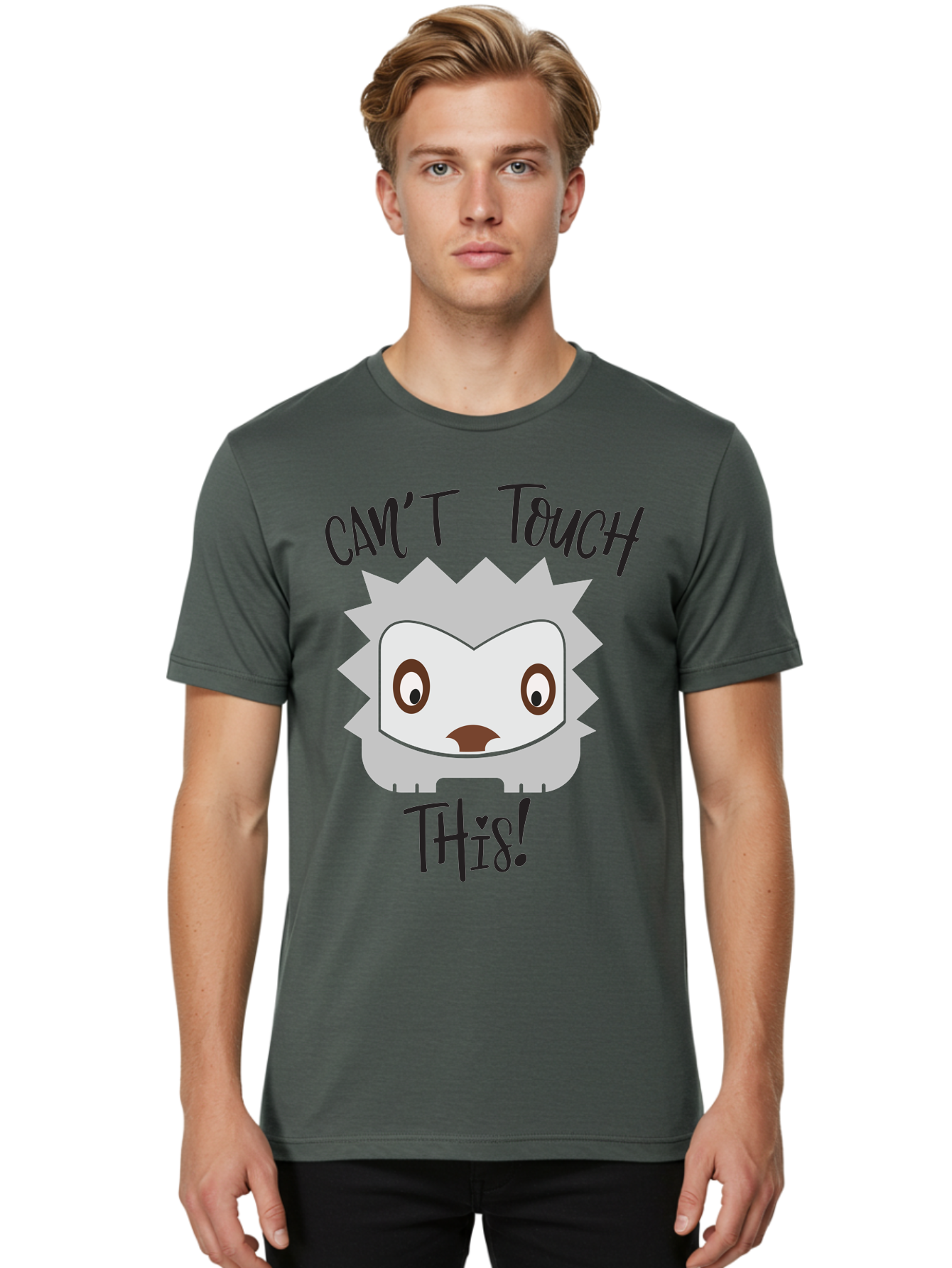 Can-T-Touch-This-Hedgehog Men'S Graphic Tee, 100% Cotton, Comfortable Casual Summer Wear, Machine Washable, Funny Hedgehog, Cartoon Character, Cute Animal, Humorous Illustration, Playful Design, Prickly Creature, Can'T Touch This Aac564 8