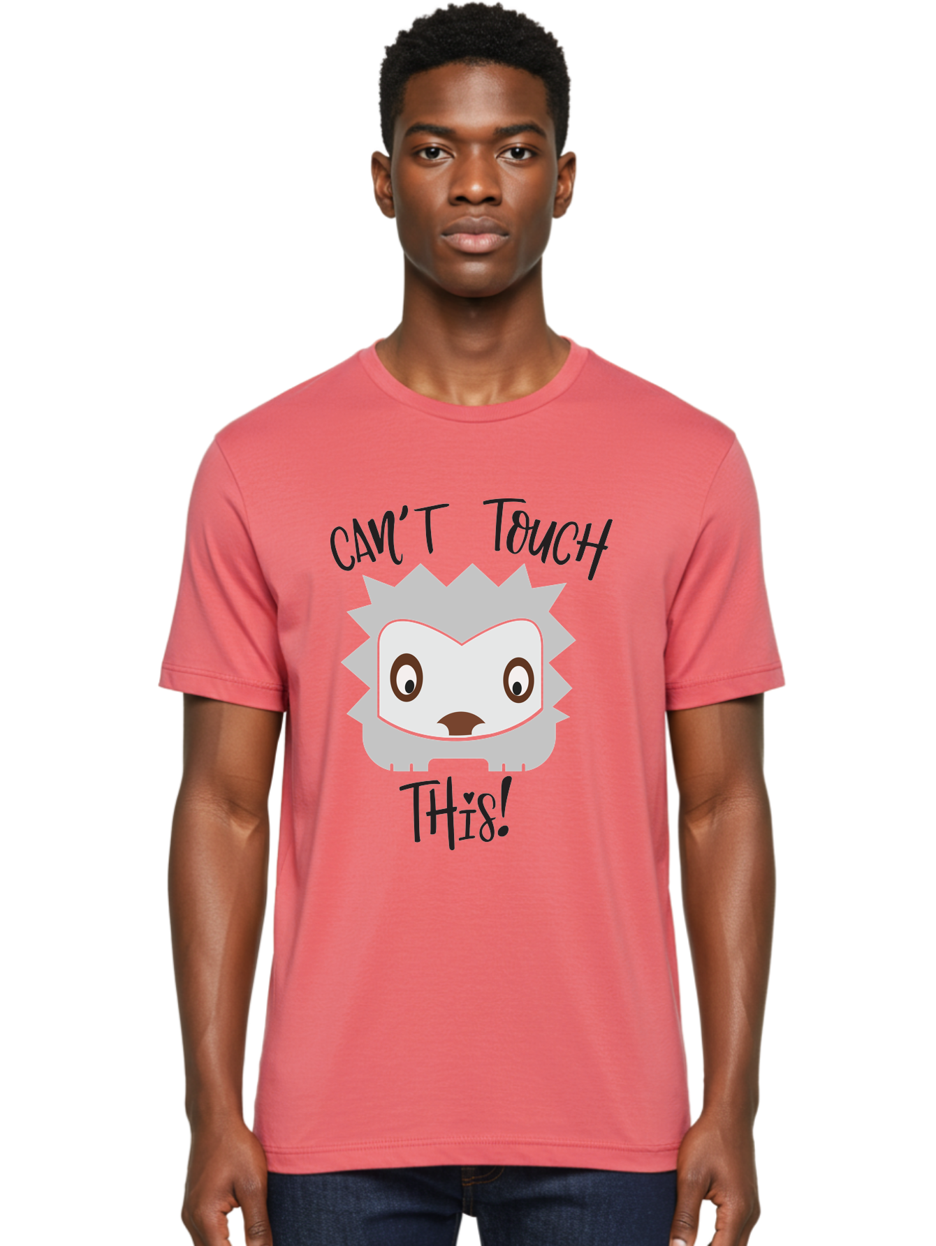 Can-T-Touch-This-Hedgehog Men'S Graphic Tee, 100% Cotton, Comfortable Casual Summer Wear, Machine Washable, Funny Hedgehog, Cartoon Character, Cute Animal, Humorous Illustration, Playful Design, Prickly Creature, Can'T Touch This Aac564 28
