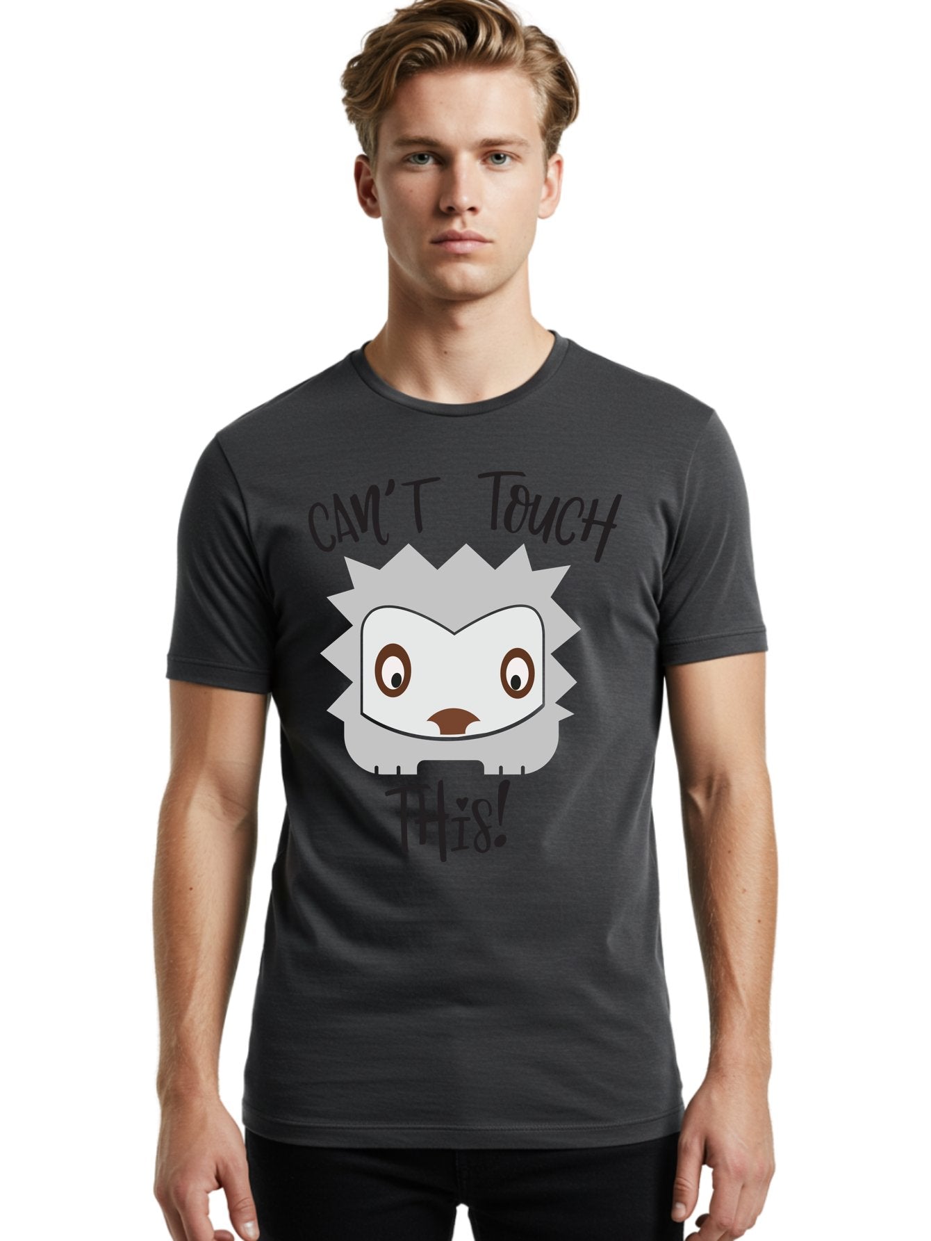 Can-T-Touch-This-Hedgehog Men'S Graphic Tee, 100% Cotton, Comfortable Casual Summer Wear, Machine Washable, Funny Hedgehog, Cartoon Character, Cute Animal, Humorous Illustration, Playful Design, Prickly Creature, Can'T Touch This Aac564 21