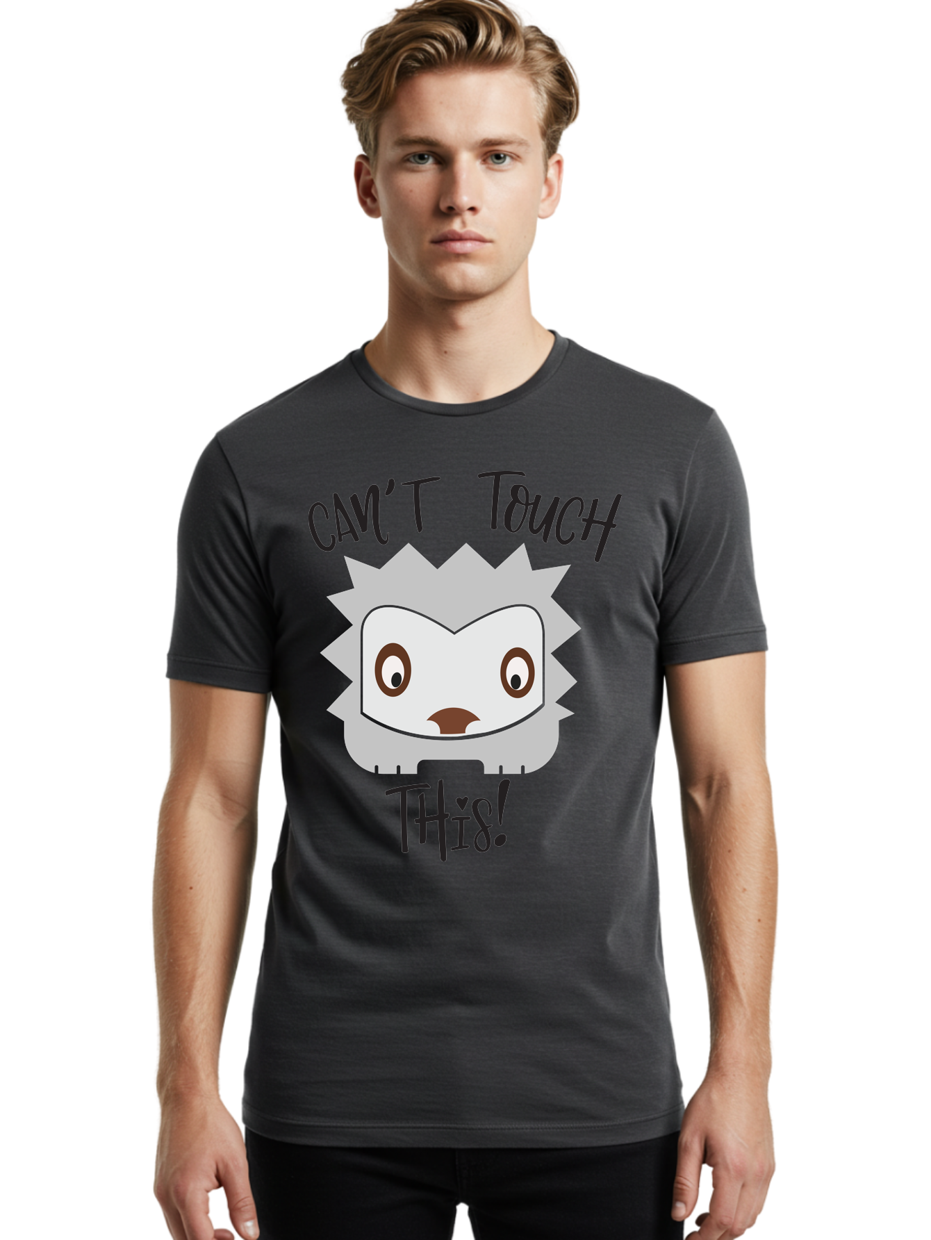 Can-T-Touch-This-Hedgehog Men'S Graphic Tee, 100% Cotton, Comfortable Casual Summer Wear, Machine Washable, Funny Hedgehog, Cartoon Character, Cute Animal, Humorous Illustration, Playful Design, Prickly Creature, Can'T Touch This Aac564 20