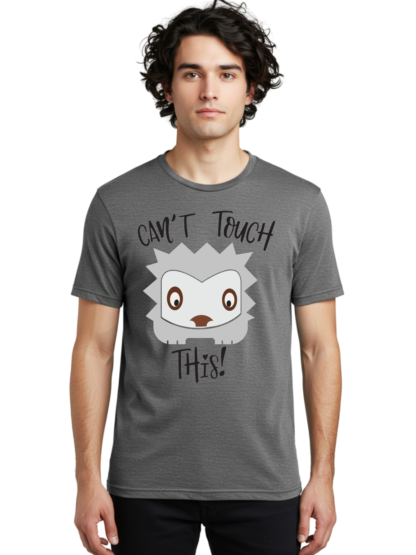 Can-T-Touch-This-Hedgehog Men'S Graphic Tee, 100% Cotton, Comfortable Casual Summer Wear, Machine Washable, Funny Hedgehog, Cartoon Character, Cute Animal, Humorous Illustration, Playful Design, Prickly Creature, Can'T Touch This Aac564 24