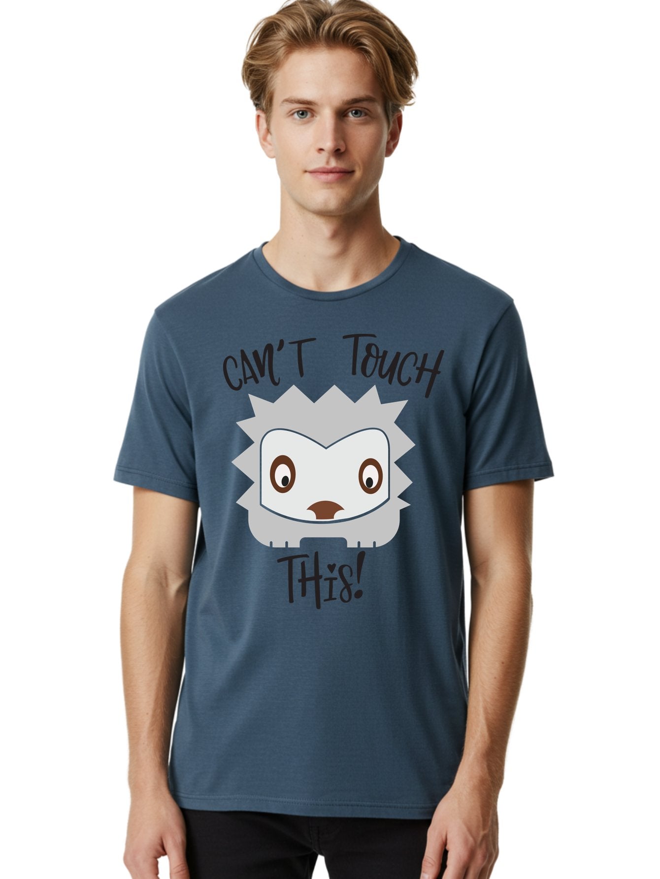 Can-T-Touch-This-Hedgehog Men'S Graphic Tee, 100% Cotton, Comfortable Casual Summer Wear, Machine Washable, Funny Hedgehog, Cartoon Character, Cute Animal, Humorous Illustration, Playful Design, Prickly Creature, Can'T Touch This Aac564 29
