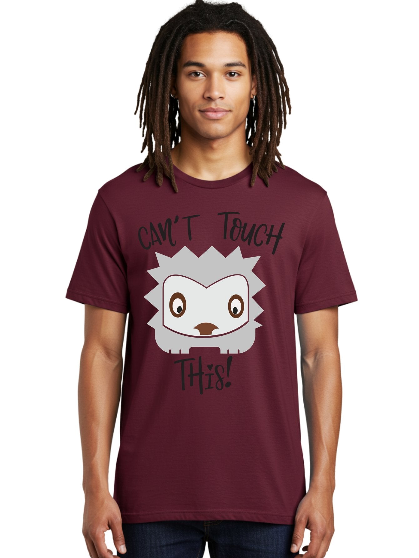 Can-T-Touch-This-Hedgehog Men'S Graphic Tee, 100% Cotton, Comfortable Casual Summer Wear, Machine Washable, Funny Hedgehog, Cartoon Character, Cute Animal, Humorous Illustration, Playful Design, Prickly Creature, Can'T Touch This Aac564 28